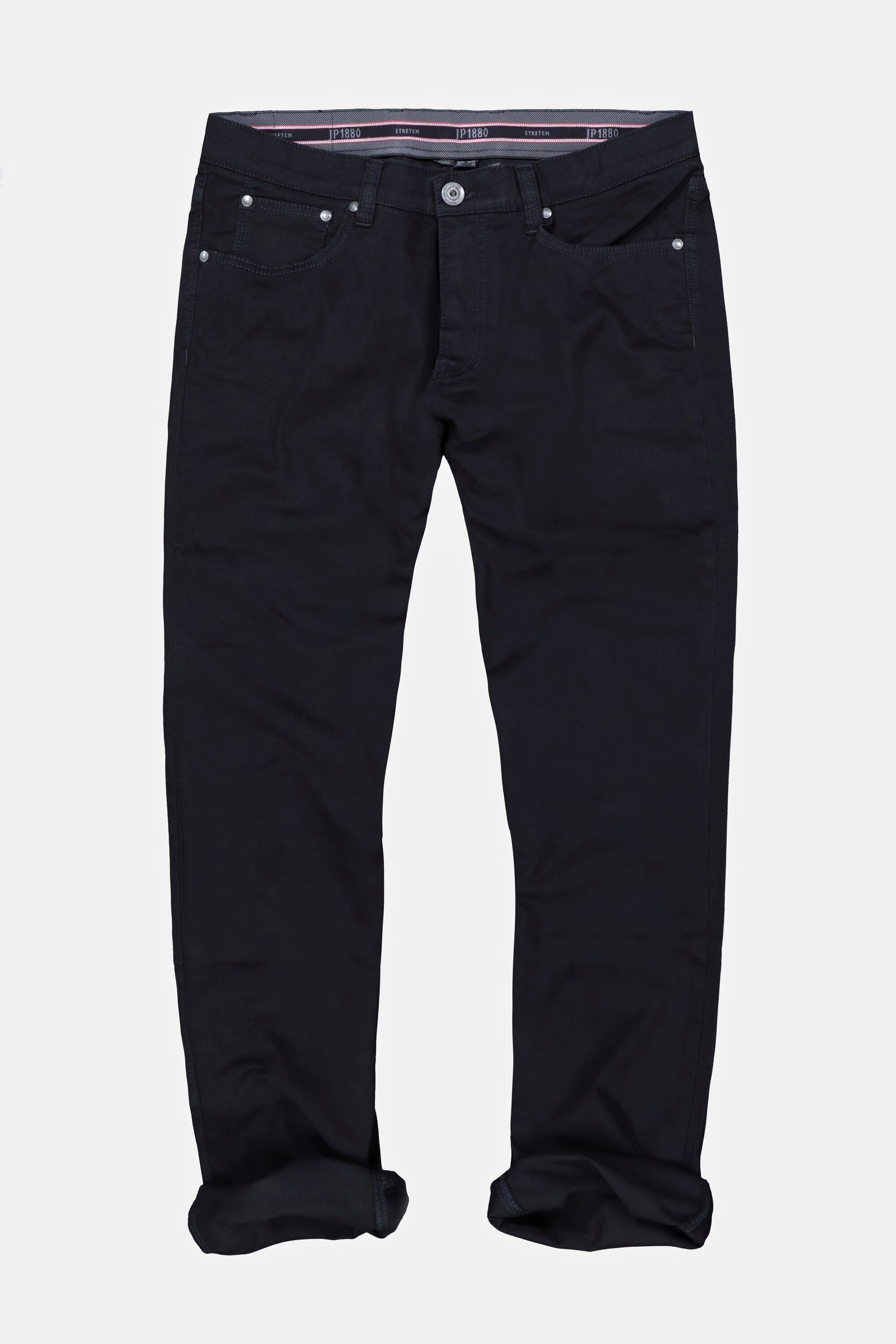 JP1880 5-Pocket-Jeans Twillhose Komfortbund Superblack-Färbung