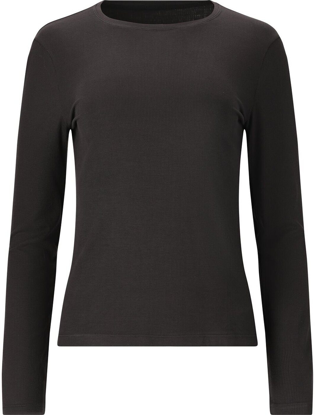 Langarmshirt Tinashe W Rib L/S Tee Black