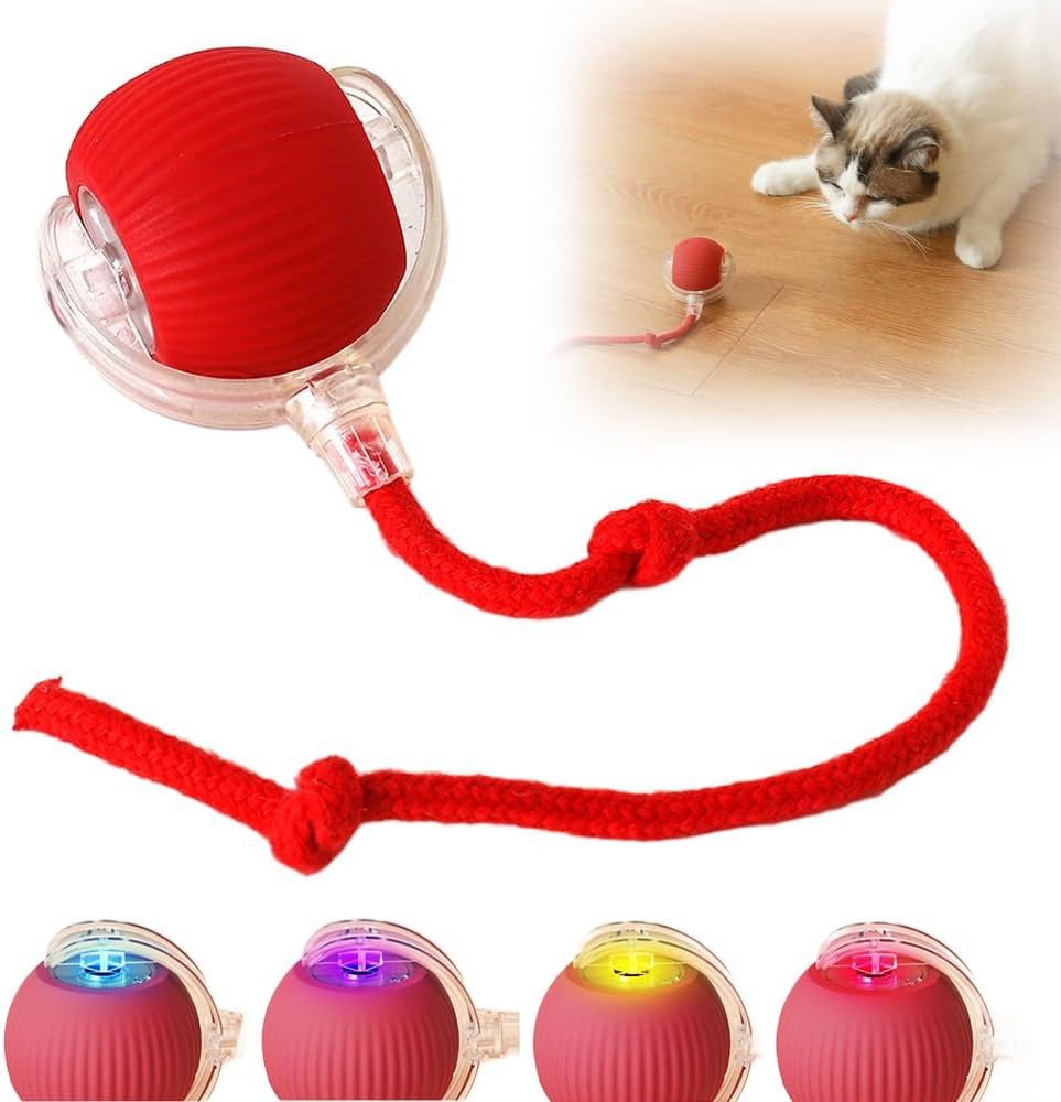 AURIVION Kauspielzeug Interaktiver Hundespielzeugball automatisch rollend für Hunde, (Set 1-tlg), Elektronischer Magic Ball für Hunde & Katzen Beschäftigung