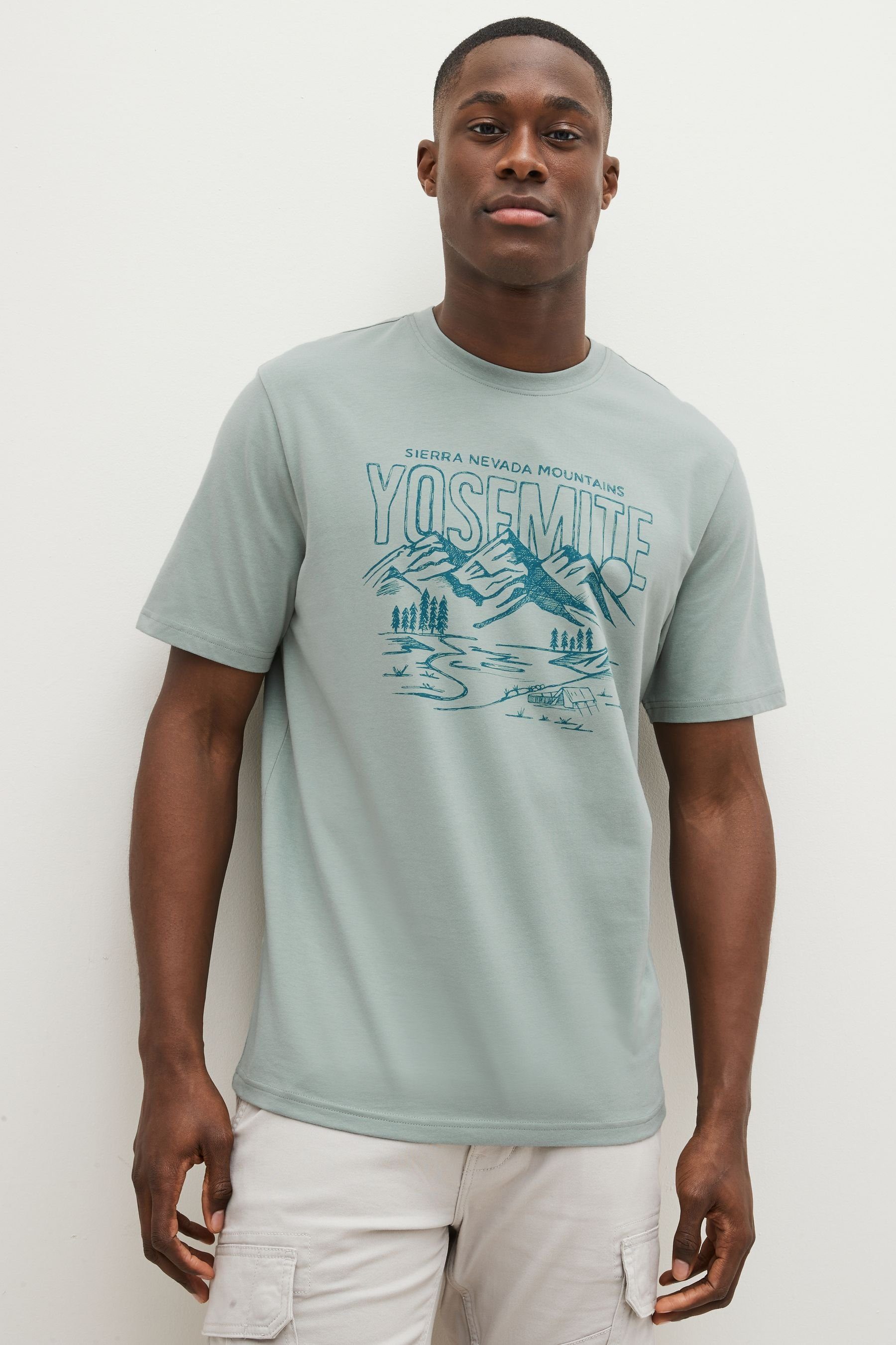Mix Next T-Shirt Print (3-tlg) Mountain mit Print-Shirt