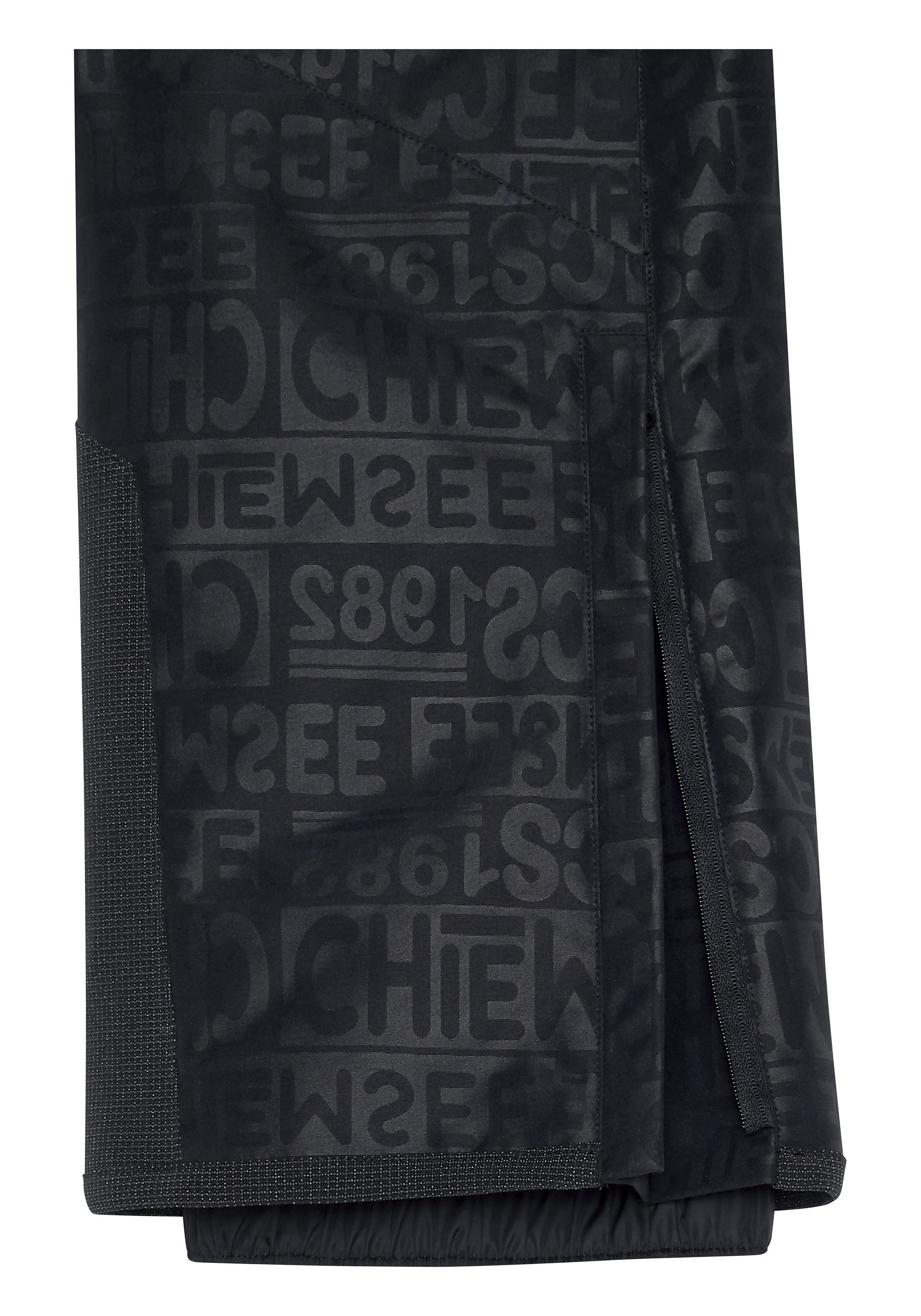 1 mit Sporthose Allover-Muster Skihose Chiemsee Slim-Fit transparent/schwarz