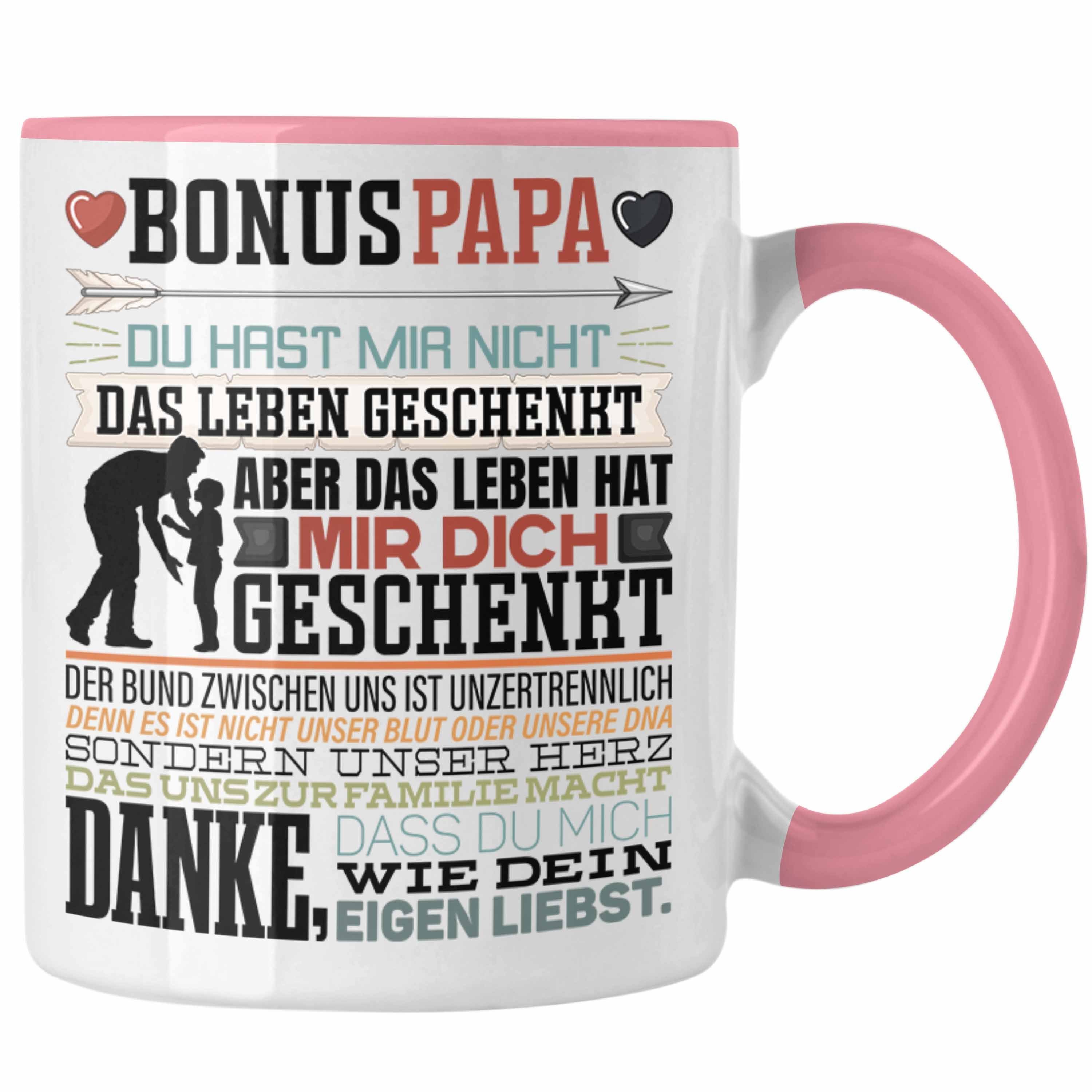 Trendation Tasse Bonus Papa Tasse Stiefvater Geschenk Stiefvater Vatertag Lustiger Spr