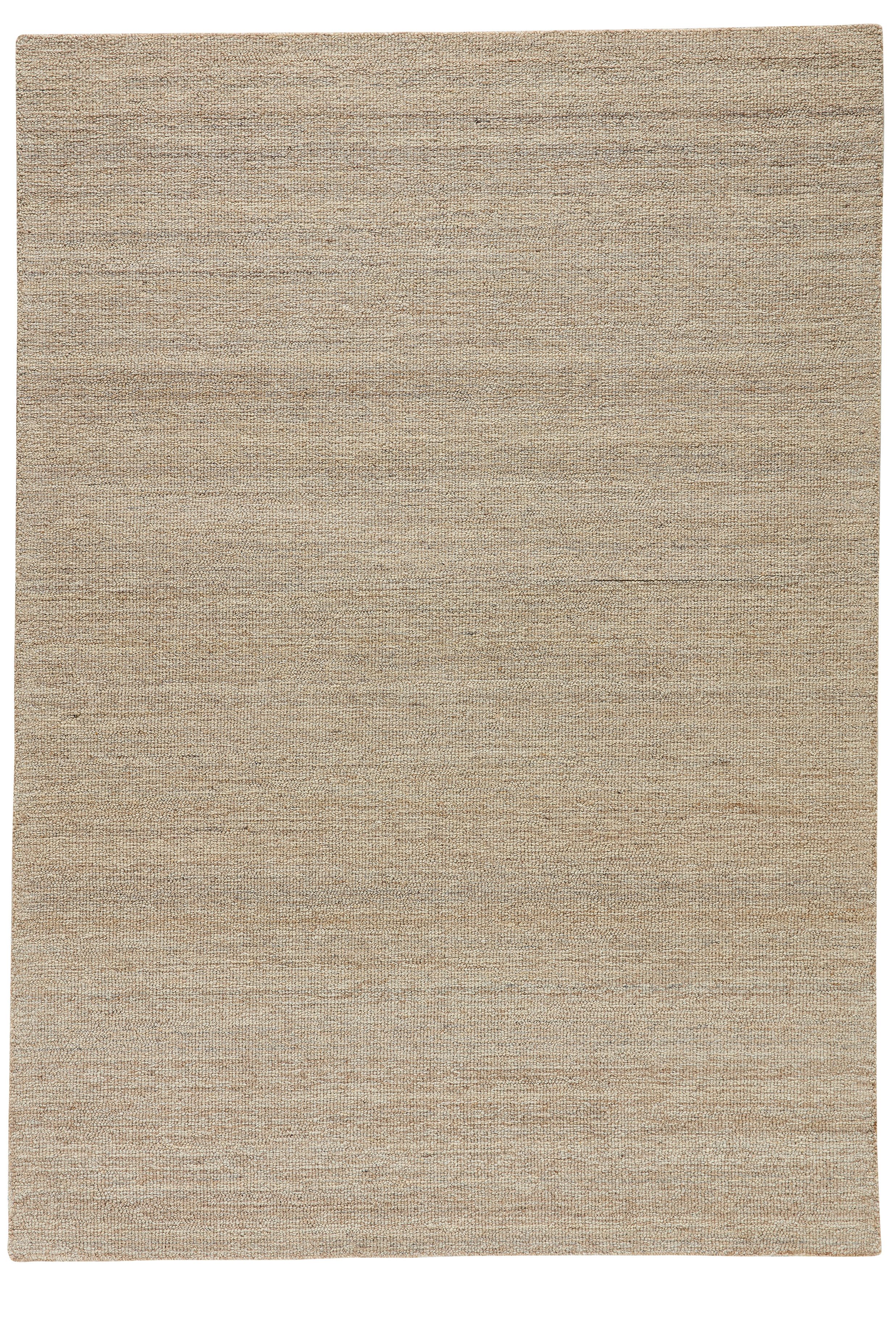 Natur Pur Teppich Natur Loop - handgetufteter UNI Wollteppich, Rechteckig, handgetuftet
