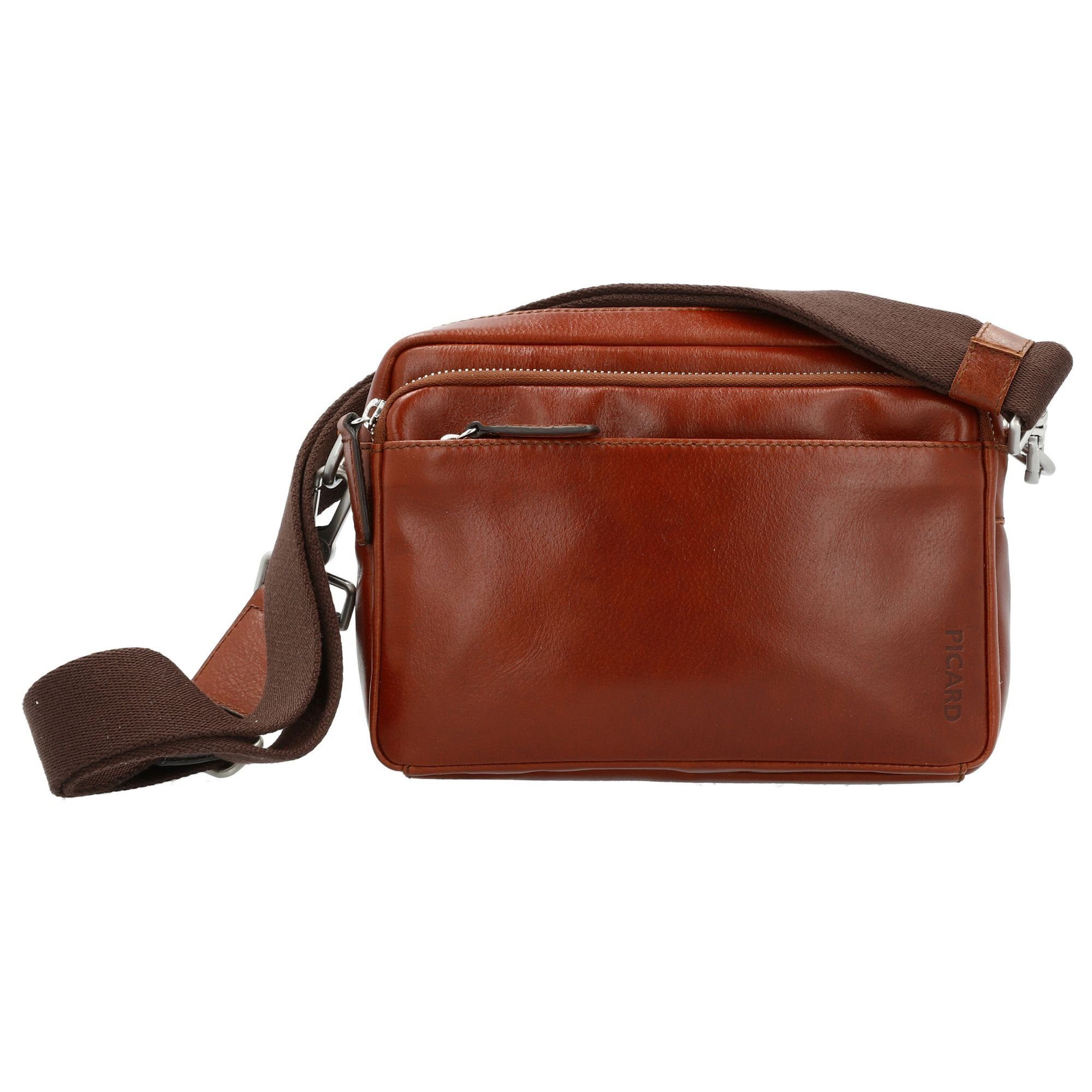 Elegantster Niedrigstpreis Picard Umhängetasche Buddy, Leder cognac