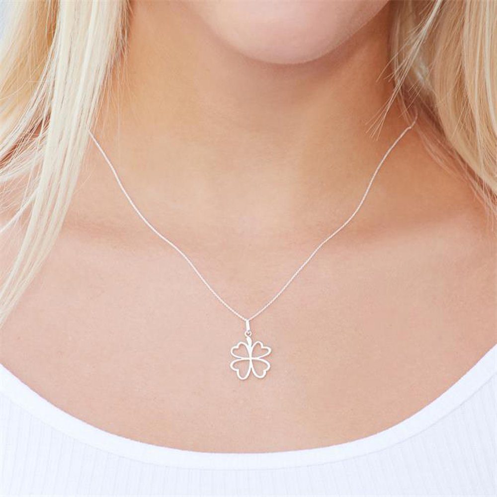 Unique Kettenanhänger Kleeblatt Silber SP0713 günstig online kaufen