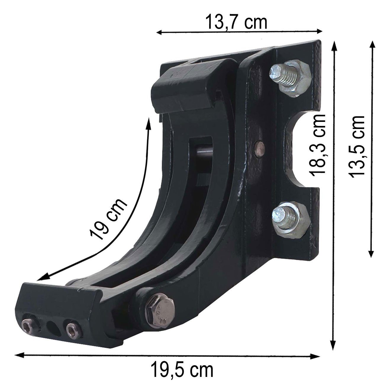 MCW Wandhalterung Wandhalterung-2, (mit Befestigungsmaterial, Halterung zur Wandmontage, pulverbeschichtet)