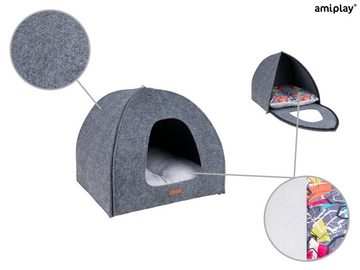 amiplay Tierhaus Hygge, Katzenhöhle Igloo Quick Press 2 in 1 HYGGE