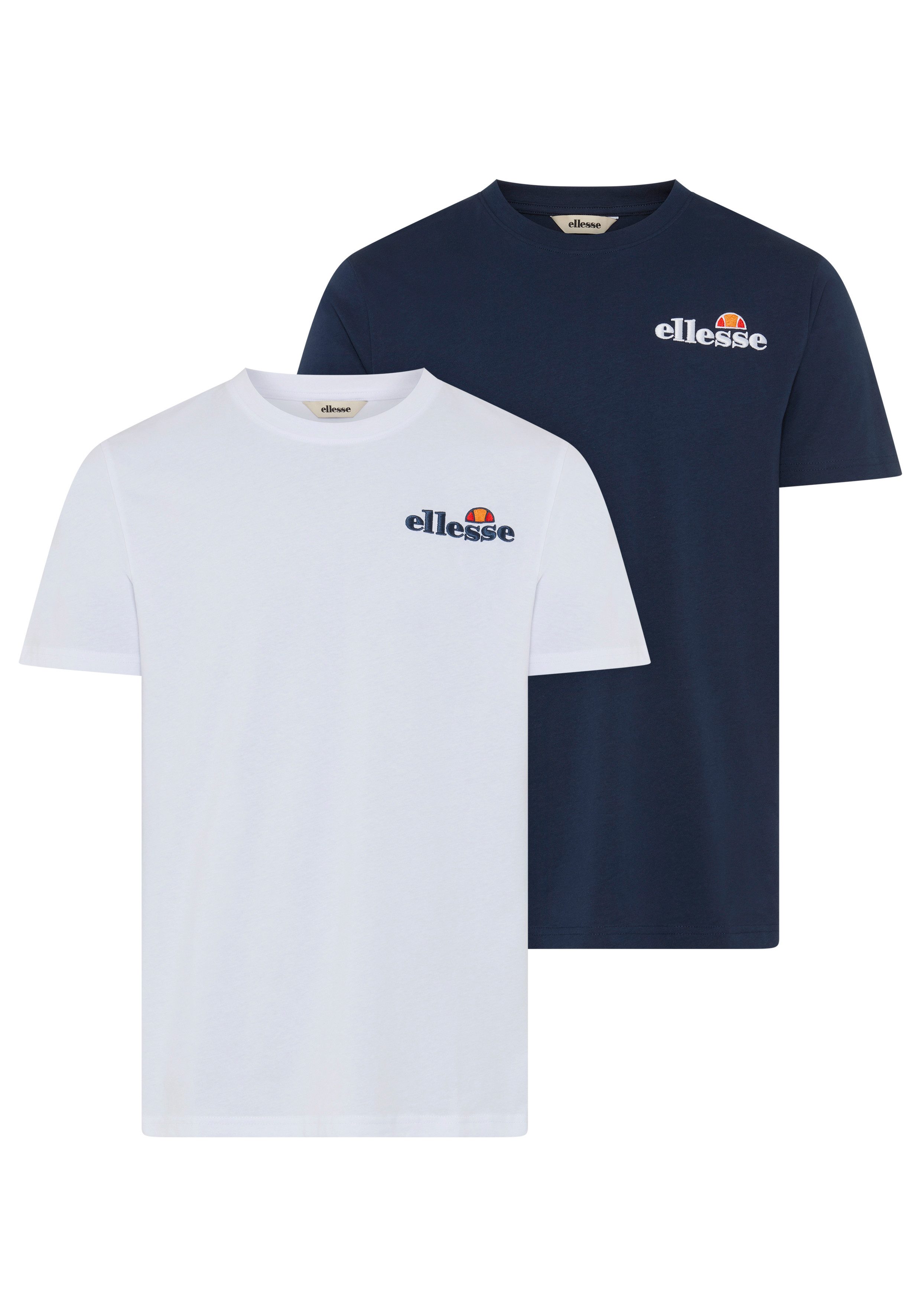 Ellesse T-Shirt Packung (Packung, 2-tlg) Packung mit 2 Teilen, aus Baumwolle
