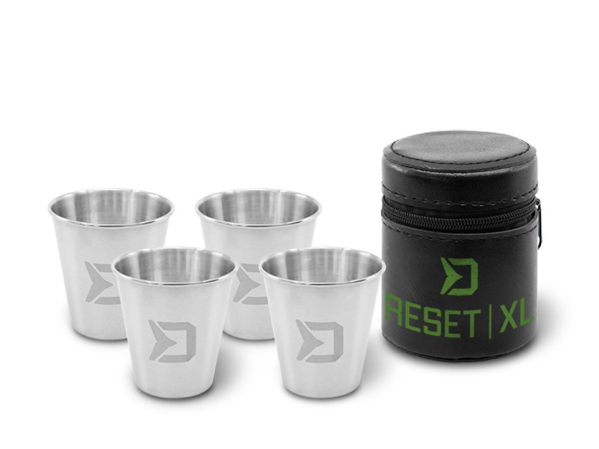 Delphin.sk Becher Edelstahlbecher-Set Delphin RESET XL 4in1 Schnapsbecher