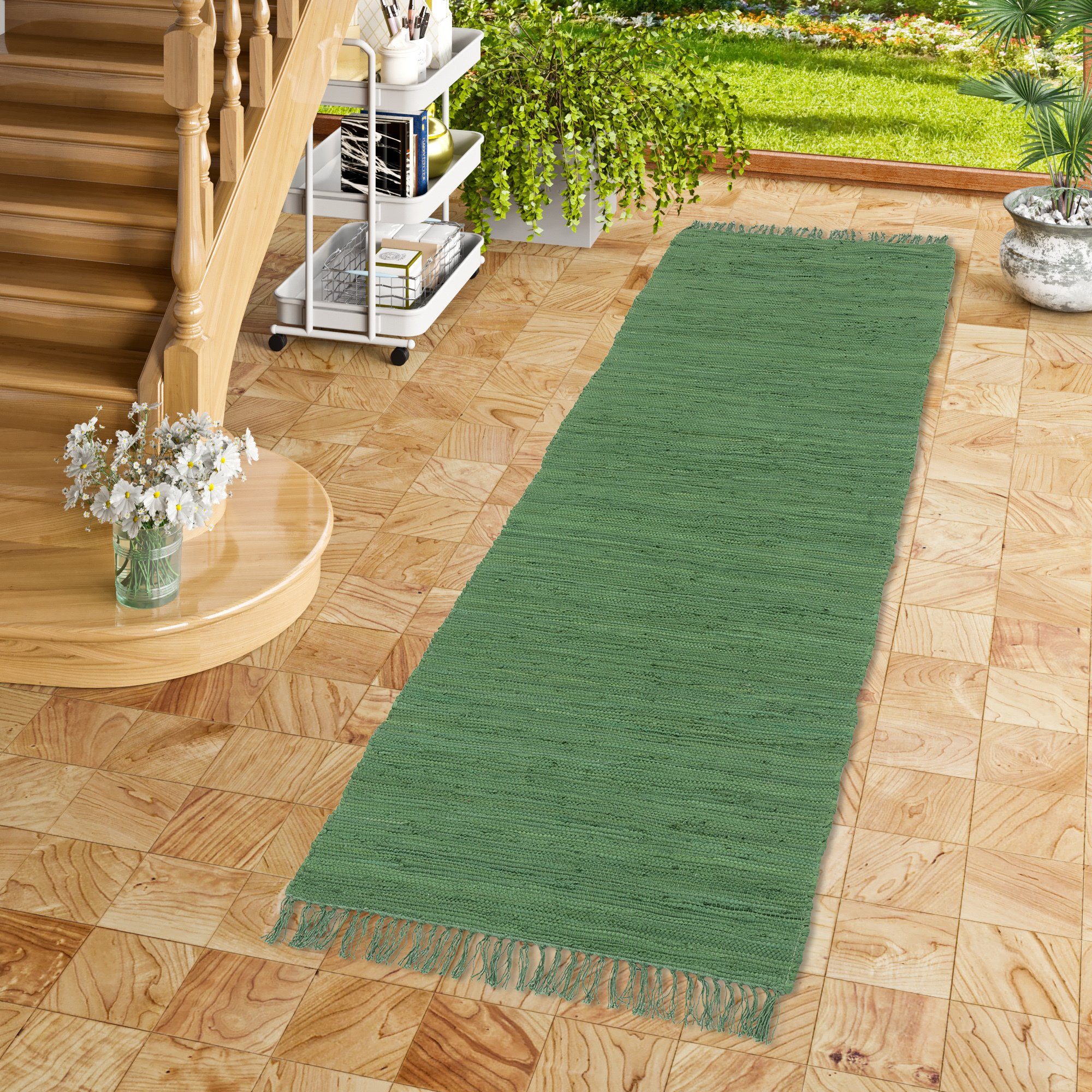 Pergamon Läufer Baumwolle Natur Teppich Läufer günstig online kaufen