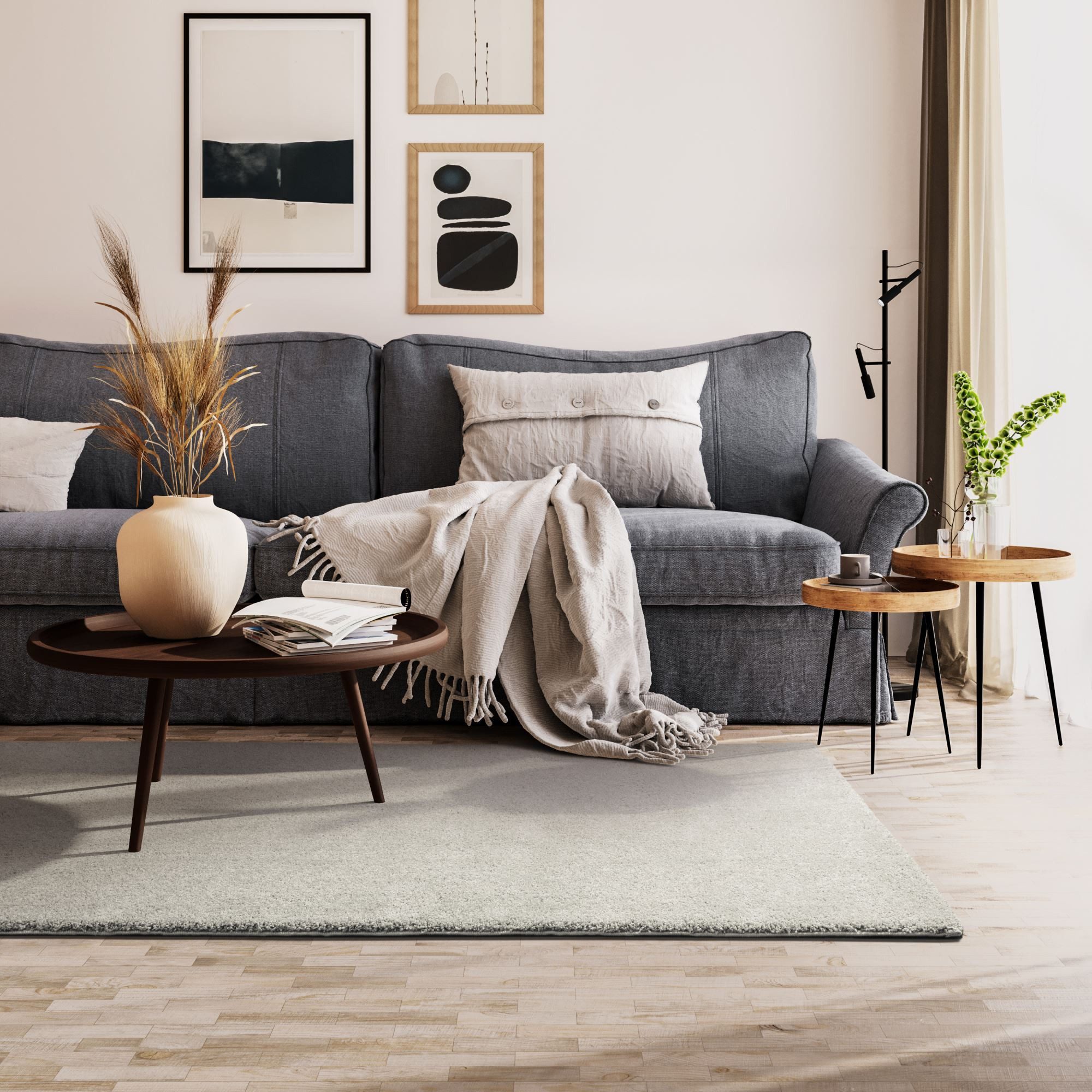 Steffensmeier Hochflor-Teppich Chamonix, Rechteckig, Shaggy, Langflor, Kuns günstig online kaufen