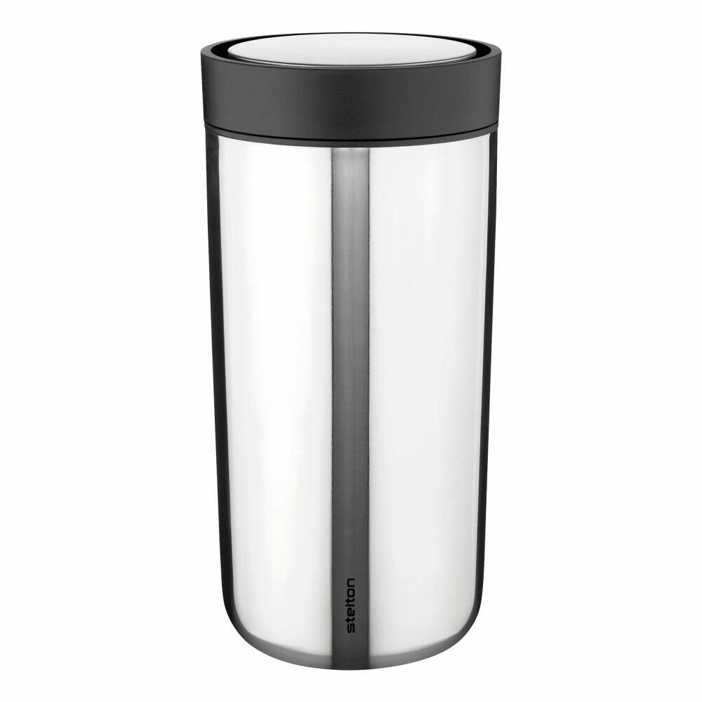 Stelton Thermobecher To Go Click Edelstahl 400 ml, Edelstahl