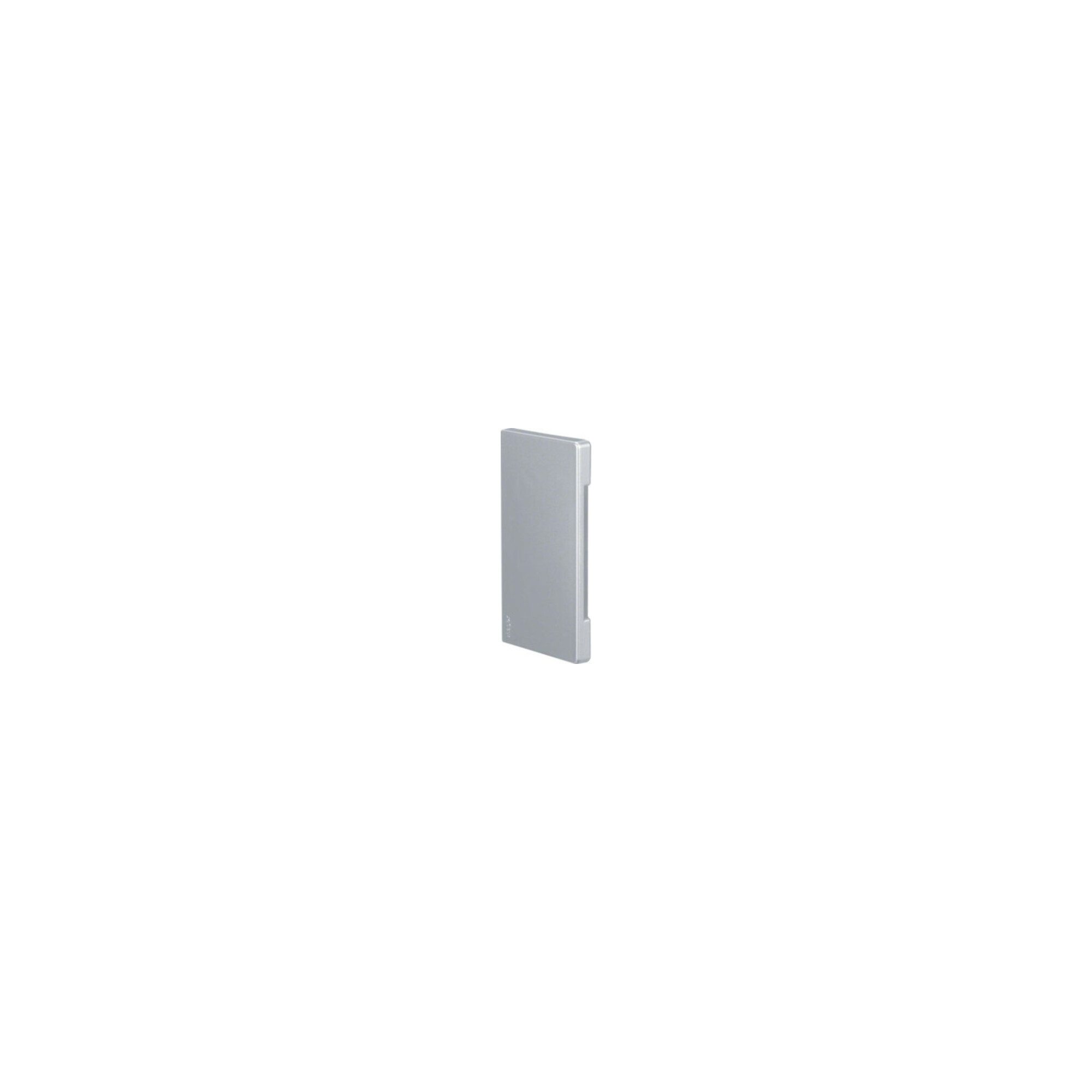 Hager Abdeckplatte Tehalit Endstück 65x130mm/80mm alu BR651306LAN
