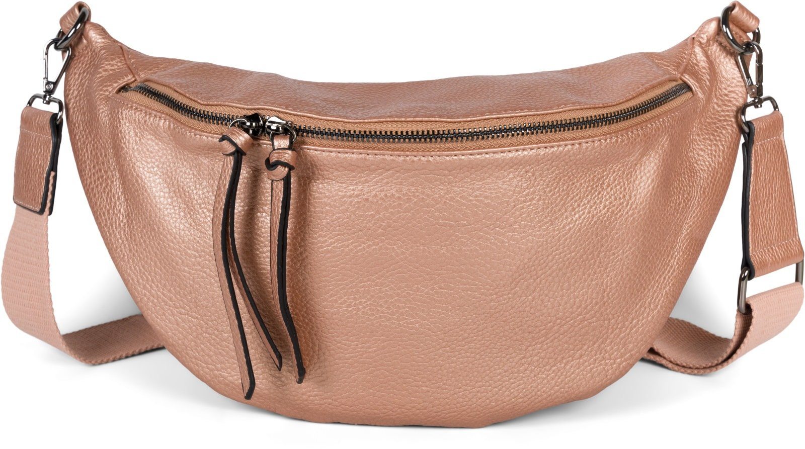 styleBREAKER Umhängetasche (1-tlg), Halbmond Crossbody Bag Uni