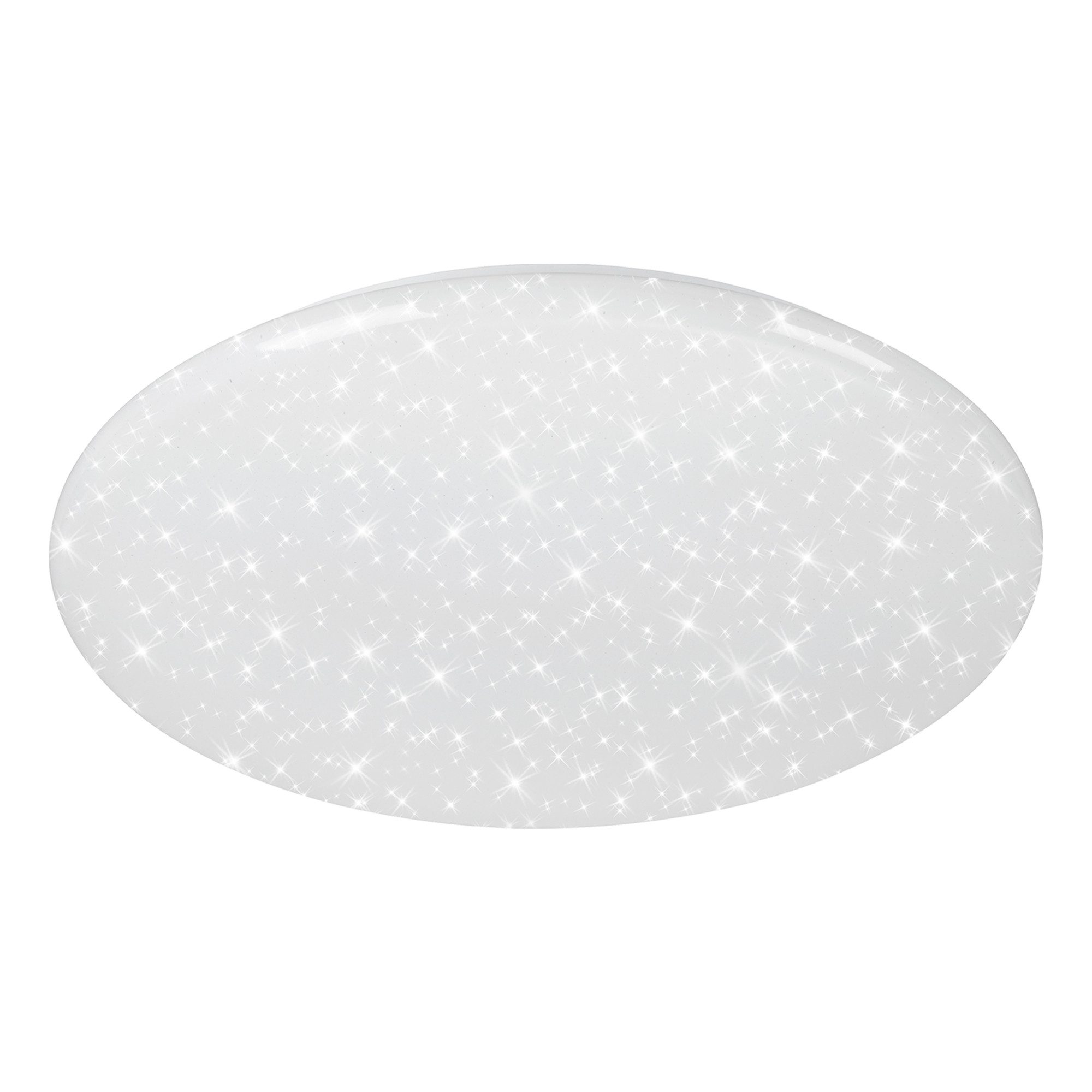 Briloner Leuchten Deckenleuchte LED Deckenlampe Sternenhimmel Wohnzimmer Schlafzimmer Küche 28-76 cm, LED fest integriert, CCT, Deckenlampe, 38x6,5cm, Weiß, 23W, Wohnzimmer, Schlafzimmer, Küche