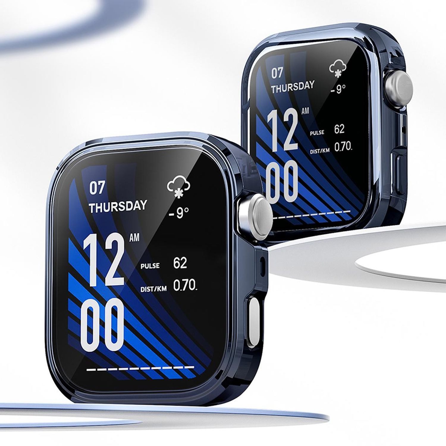 Wigento Smartwatch-Hülle Für Huawei Watch Fit 4 Electroplated Full Cover TPU Schutz Hülle Grau, Full TPU Schutzhülle, nahtlose Passform