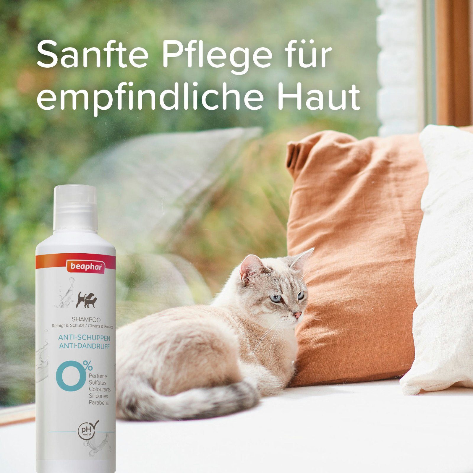 beaphar Tiershampoo Anti-Schuppen Shampoo für Hunde & Katzen - 250 ml, 250 ml