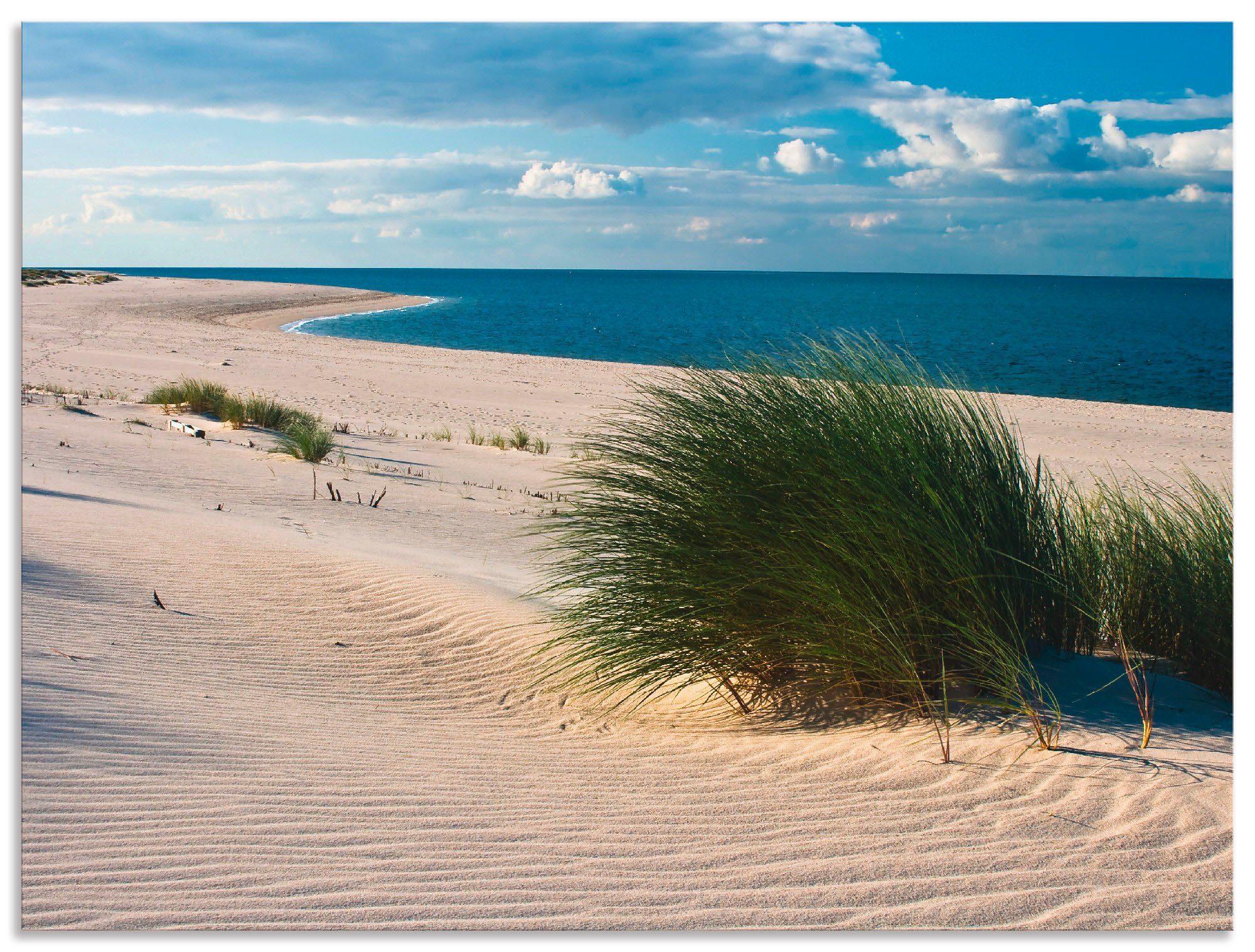 Strand Wandaufkleber Artland Strand, versch. als am Alubild, St), Poster Gras (1 Größen Leinwandbild, Wandbild oder in