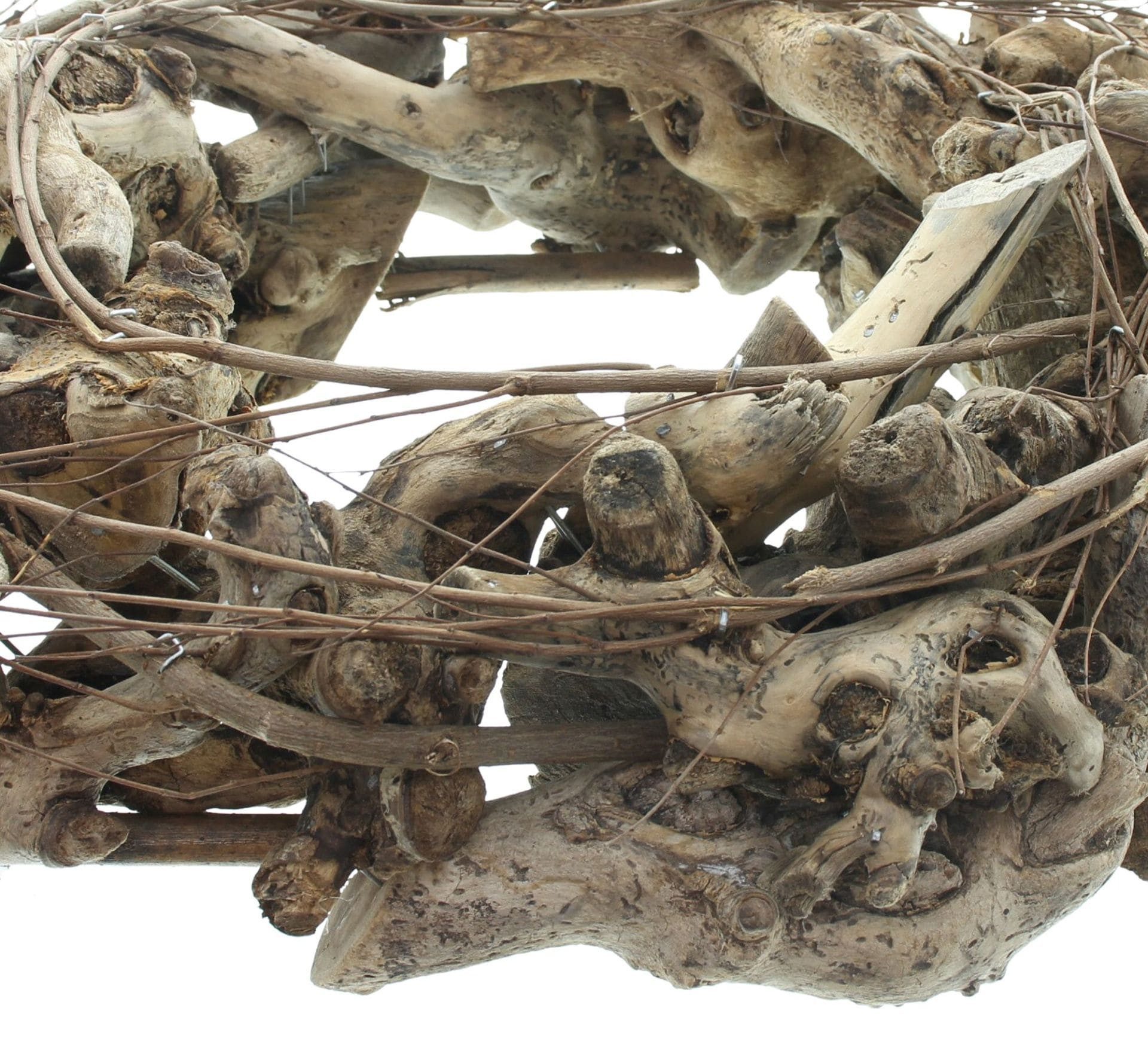 Dekoleidenschaft Dekokranz "Wurzelholz" aus Weide, Tischkranz Ø 35 cm, Kranz, Holzkranz, Türkranz, Wandkranz, Naturkranz – Bild 5 von 5