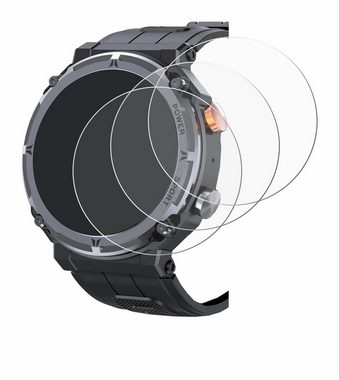 Savvies Schutzfolie für bedee Smartwatch 1.39", Displayschutzfolie, 6 Stück, Folie klar