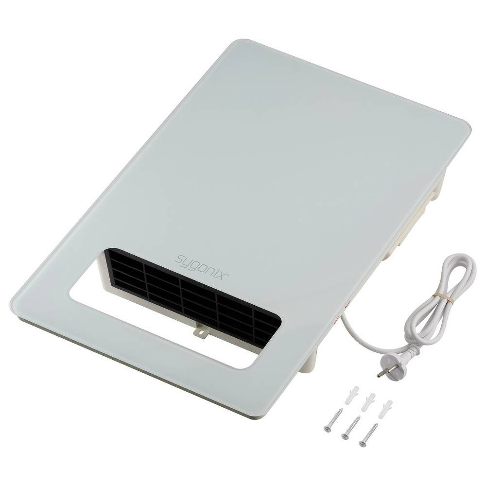 Sygonix Heizgerät SY-6735642 Heizgerät 20 m² Weiß, mit beleuchtetem LED-Display, Mit Ein-/Aus-Schalter, Touchscreen, Wand – Bild 5 von 5