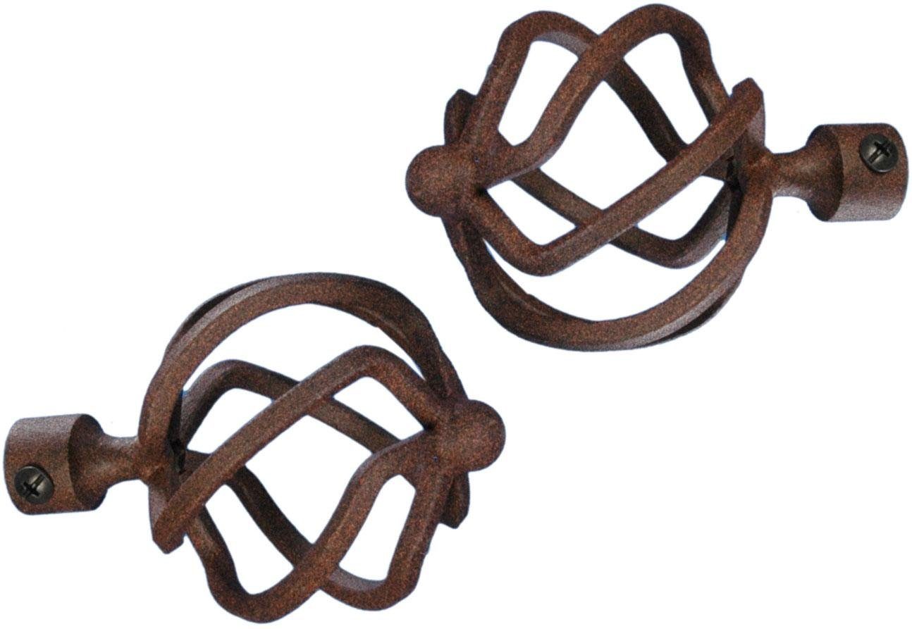 Liedeco Gardinenstangen-Endstück Helena, Gardinen, (Set, 2-St), günstig online kaufen