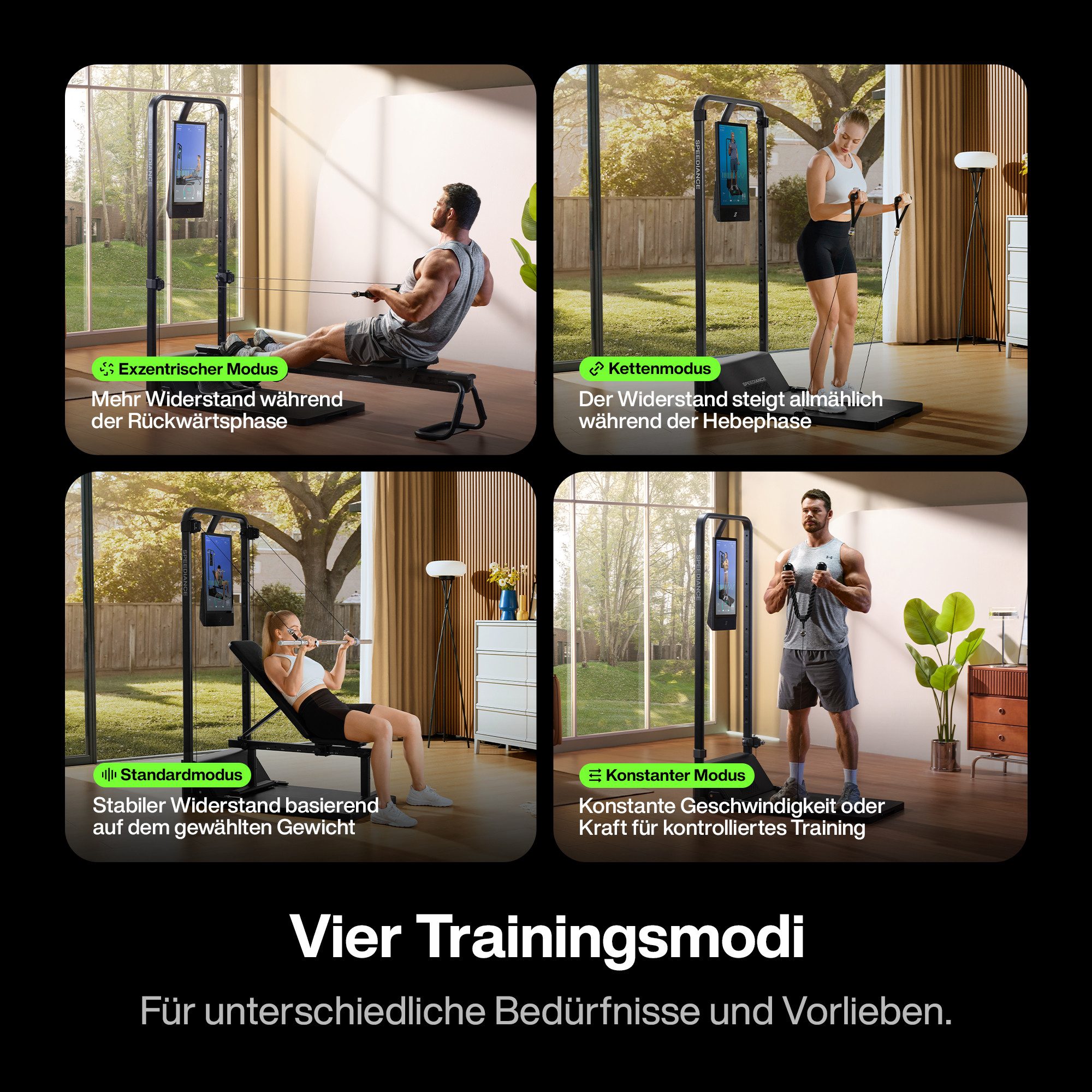 SPEEDIANCE Kraftstation Smarte KI-gesteuerte Multi-Funktionale Smith-Maschine, (mit Digitalem Gewichtssystem, Squat Rack, Gym Monster 2S), für Ganzkörper-Krafttraining, All-in-One Fitnessgerät