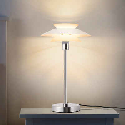 Nettlife Nachttischlampe Wohnzimmer Tischlampe Moderne Schwarz Tischleuchte Vintage E14, LED wechselbar, für Schlafzimmer Arbeitzimmer Schreibtisch Kinderzimmer