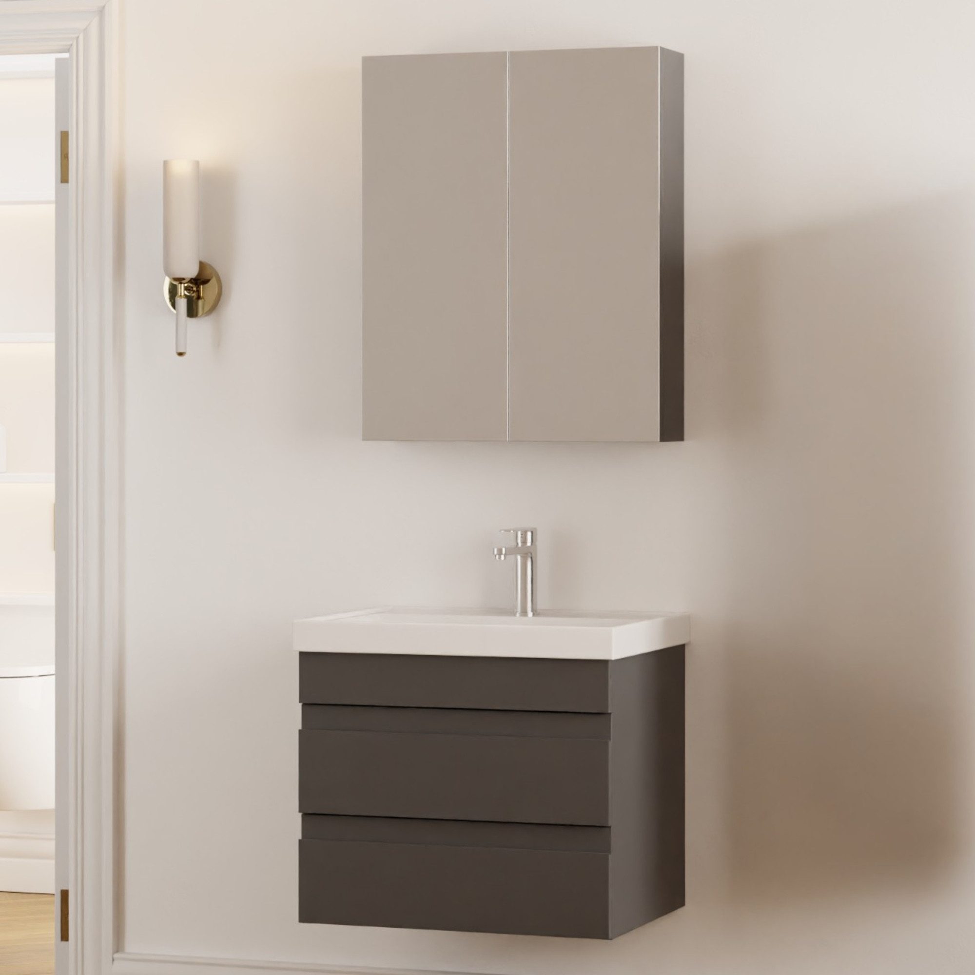 Karen Badmöbel-Set Badmöbel Set Lara, (Komplett-Set, Standartmäßig 3-Teilig günstig online kaufen