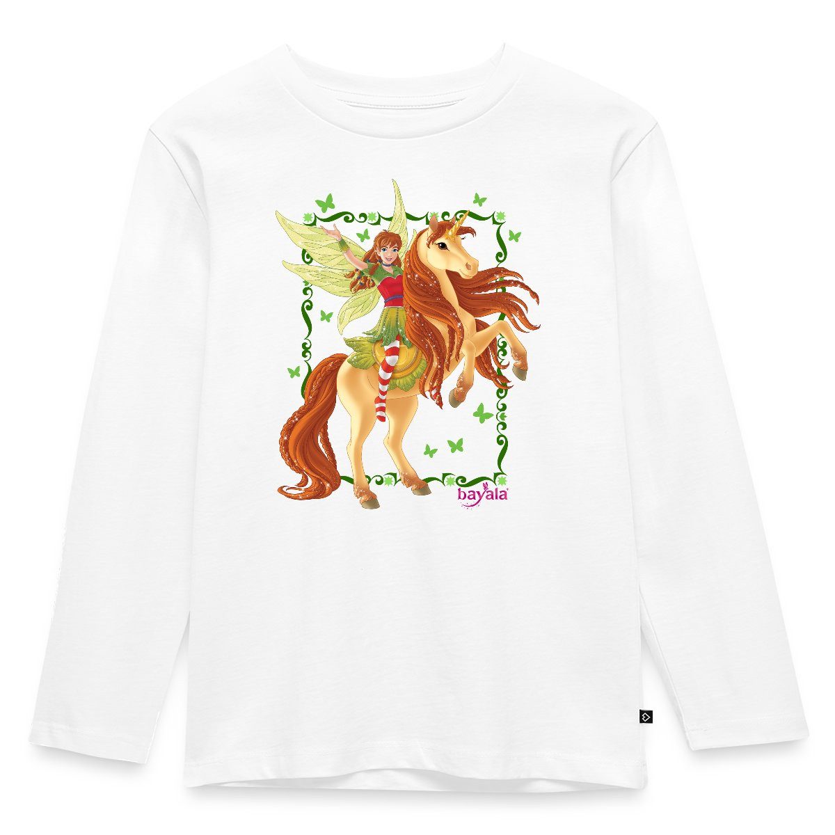 T-Shirt Schleich Bayala Marween auf steigendem Einhorn Kinder Premium Langarms