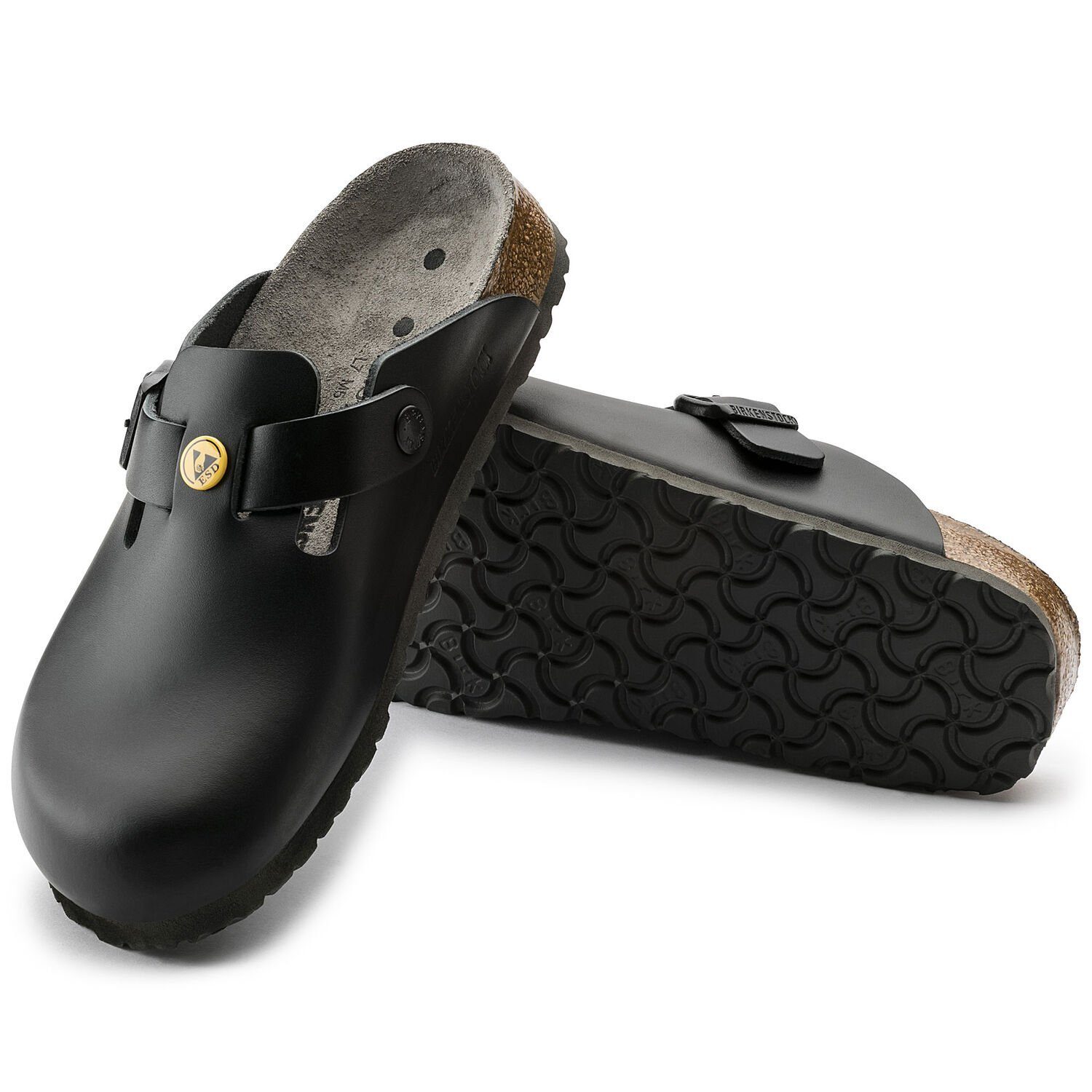 Birkenstock BOSTON ESD Pantolette antistatisch, aus Naturleder günstig online kaufen