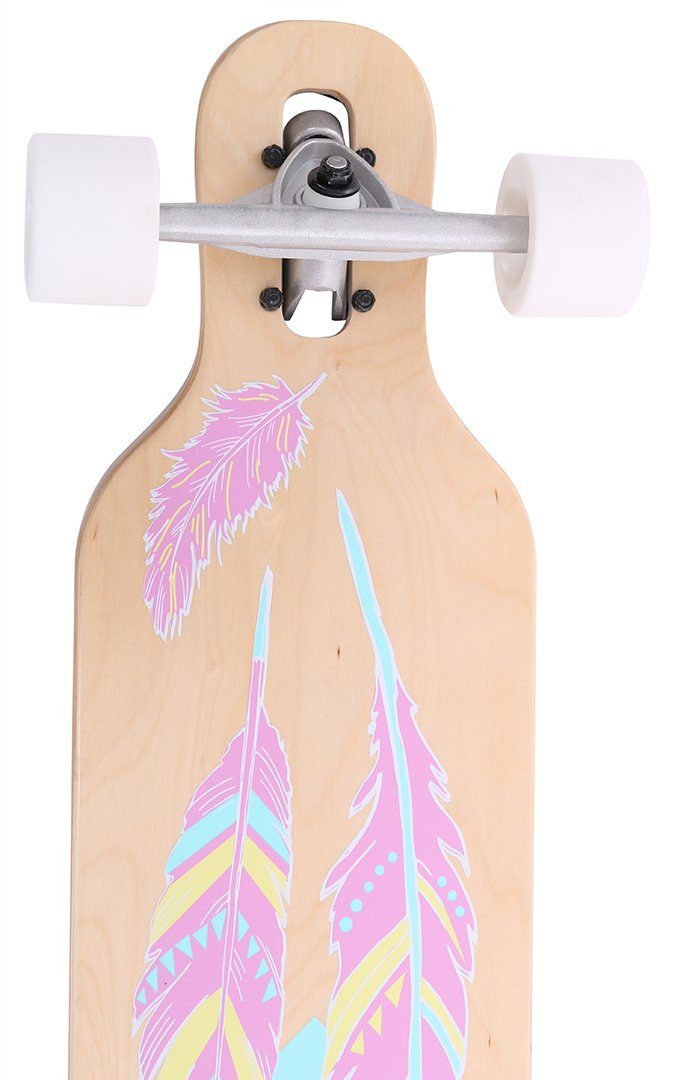 Rollercoaster Longboard PALMS + STRIPES + Through THE Longboard EDITION Drop ONE FEATHERS