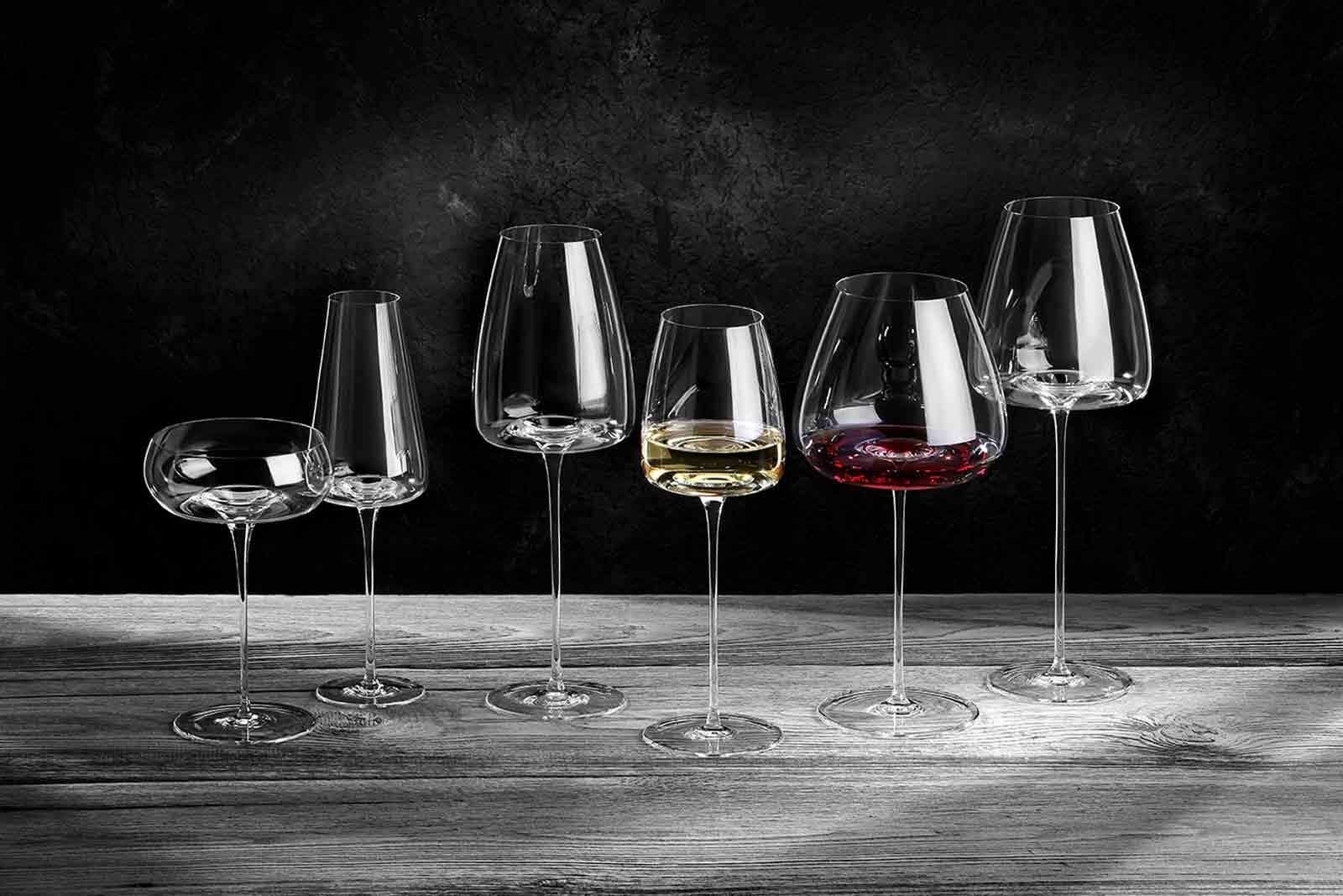 ZIEHER Rotweinglas Vision Straight Weingläser 540 ml 2er Set, 2-tlg., Glas