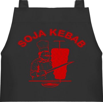 Shirtracer Kochschürze Soja Kebab Logo Vegan Vegetarisch, (1-tlg), Karneval & Fasching