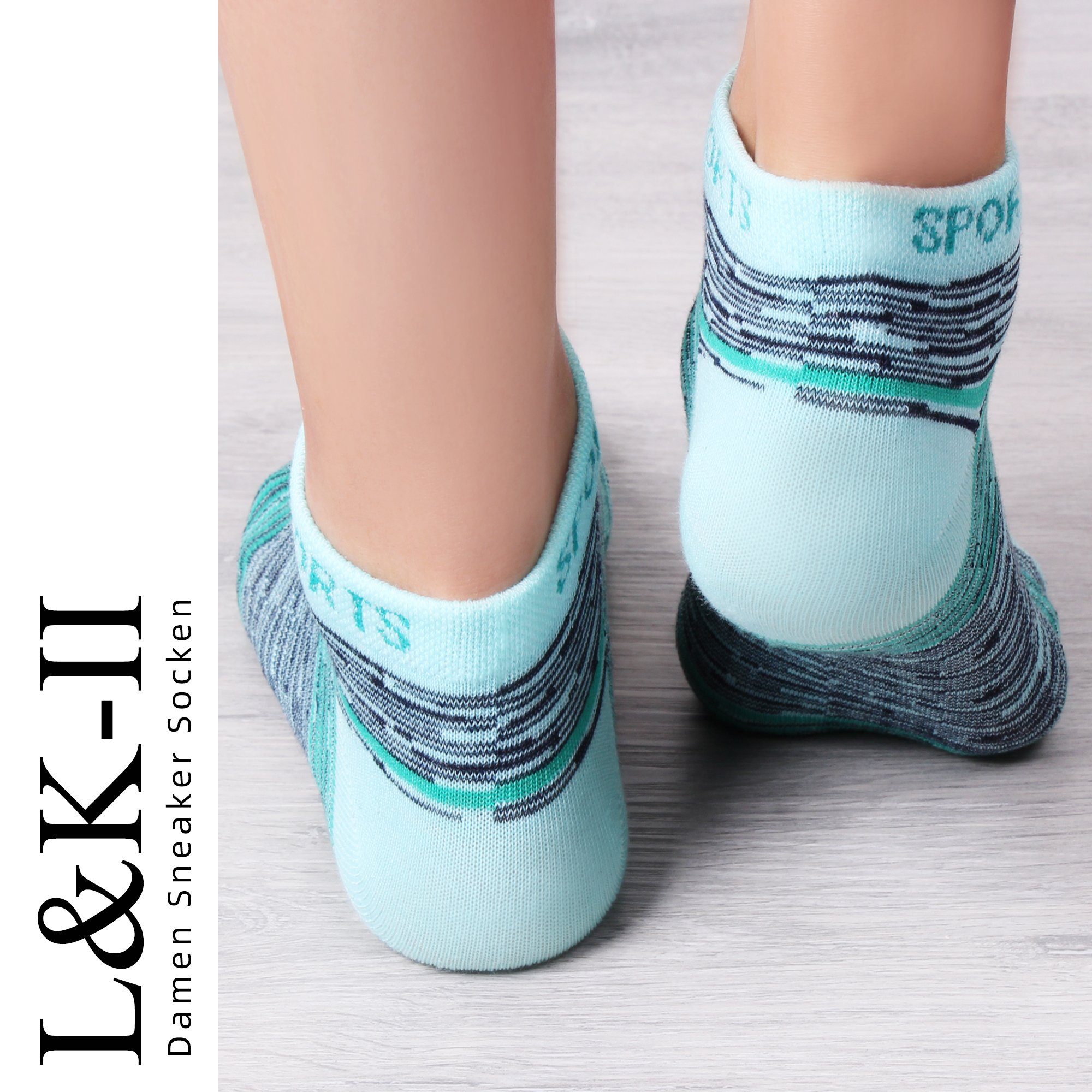 92230 Socken Farbe Sneaker Sneakersocken (12er-Pack) uni Libella 92220