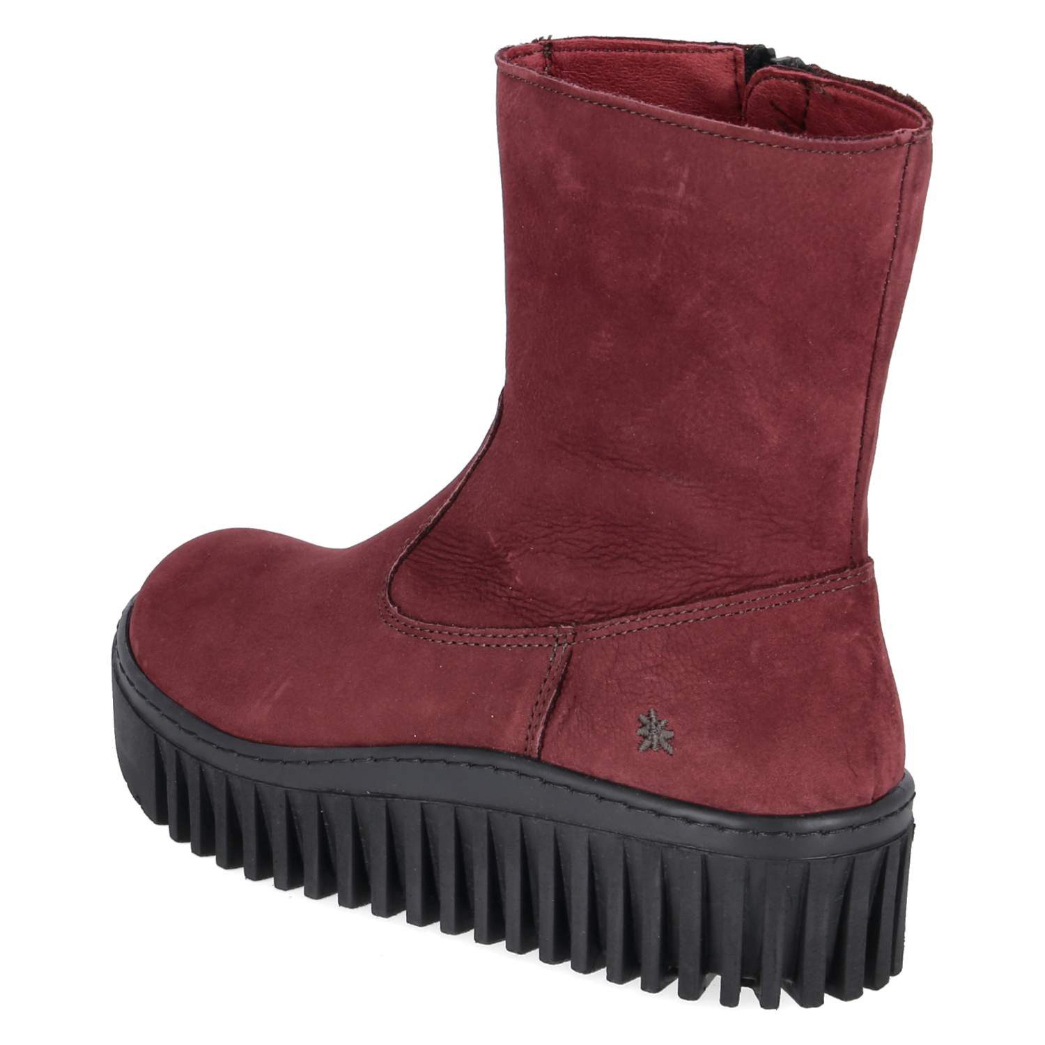 Art Art 1531 Nobuck Burdeos Damen Rauleder red Schlupfstiefel