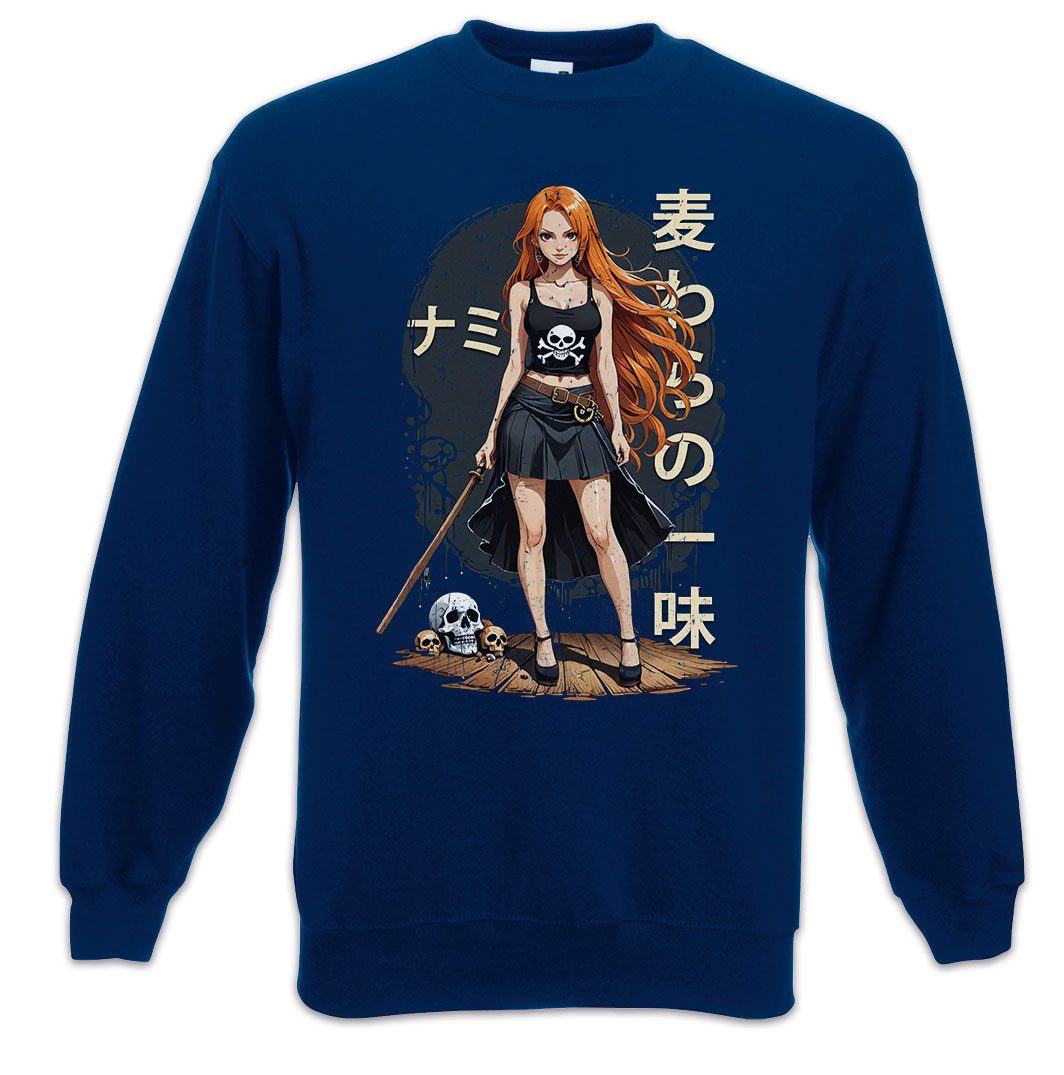 Sweatshirt Anime Nami Sweatshirt One Pirate Adventure Anime Piece D Luffy