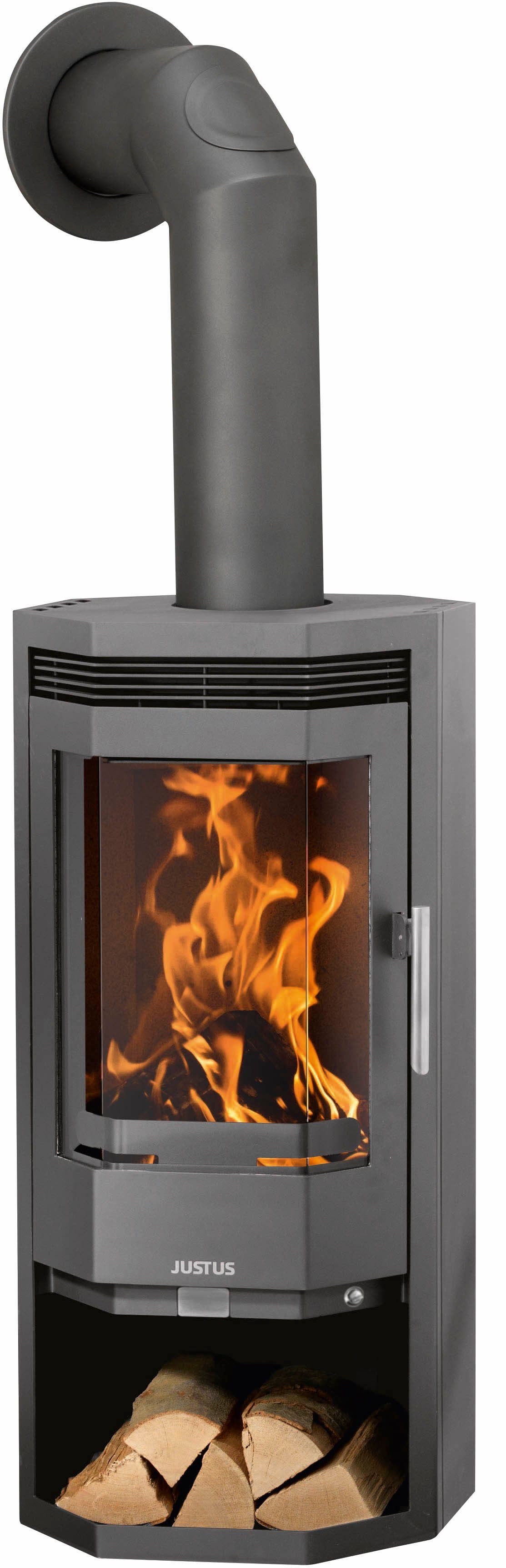 JUSTUS Kaminofen Usedom 5 D Gussgrau, 5 kW, Dauerbrand | Kaminöfen