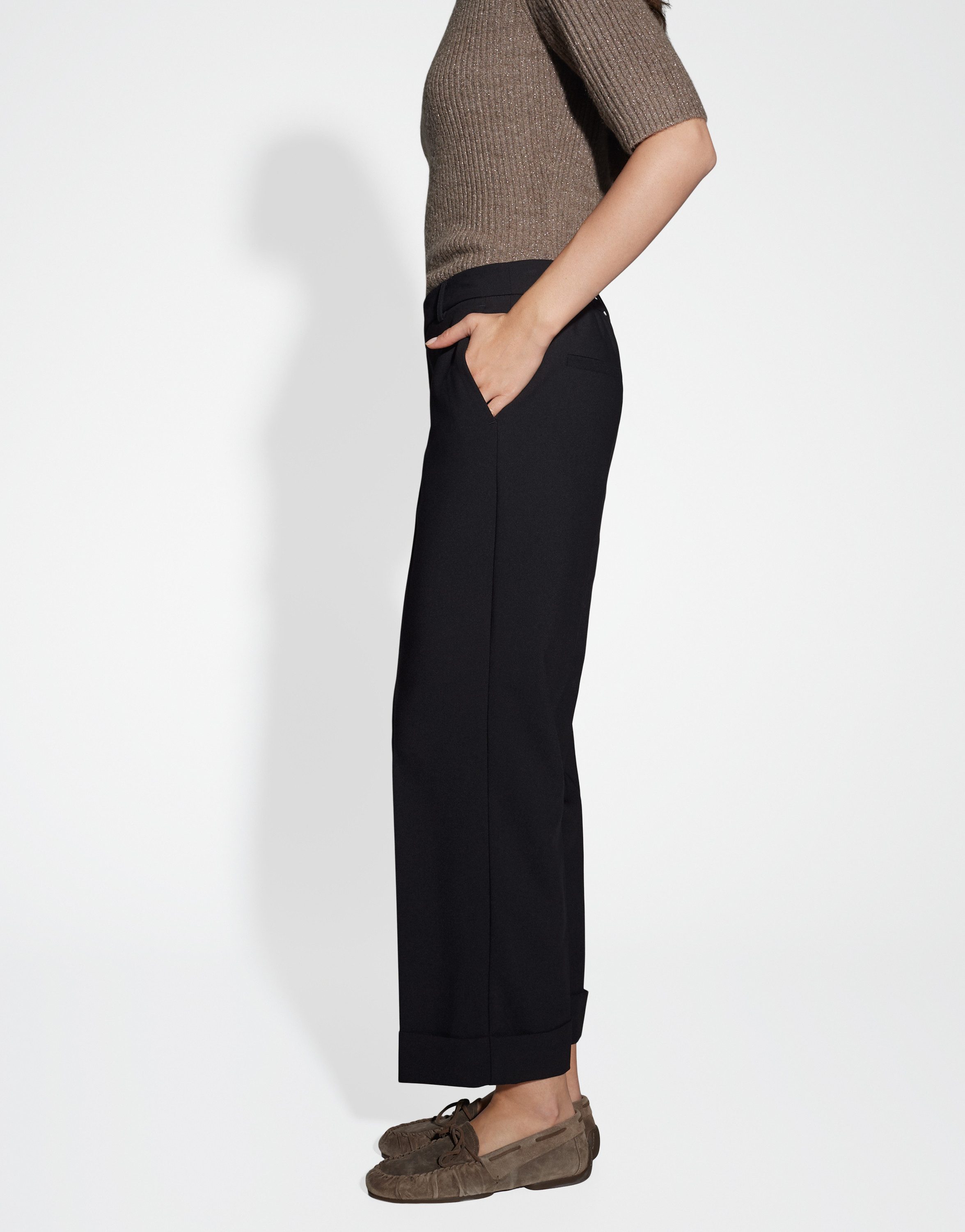 OPUS Stoffhose MEERI CRISSCROSS aus elastischem Viskosemix – Bild 4 von 5