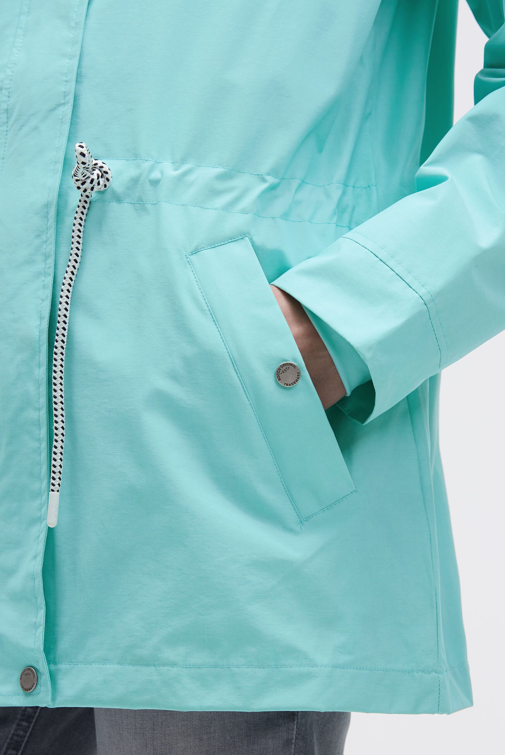 SOCCX Funktionsjacke mit Windbreaker-Bündchen und Waterproof-Eingrifftaschen
