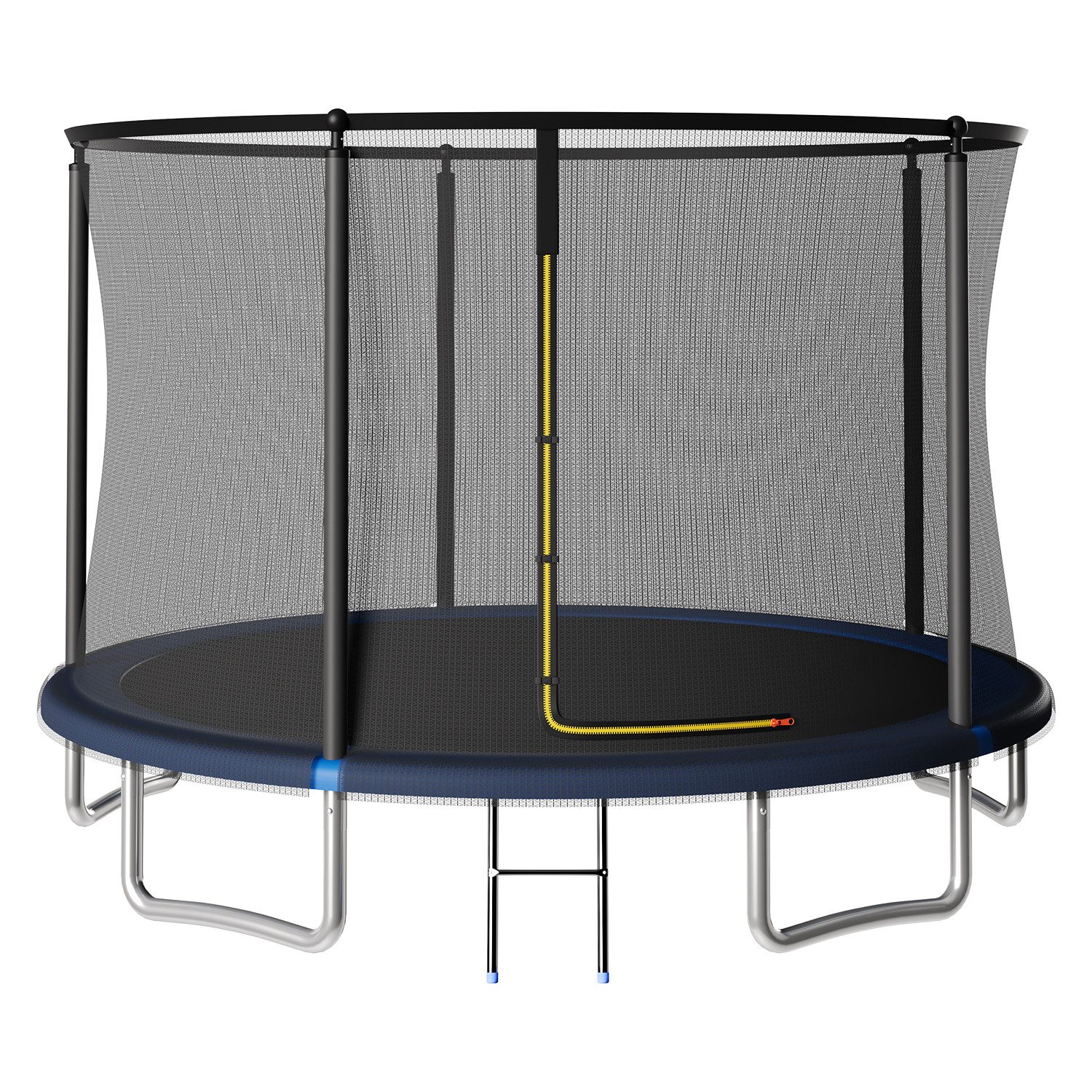 HOMALL Gartentrampolin Kindertrampolin, Outdoor-Trampolin, Durchmesser 183/222/290/360 cm, Ø 360 cm, (Ausgestattet mit Sicherheitsnetz, Leiter und 360°-Gelander, maximale Tragkraft 150 kg)