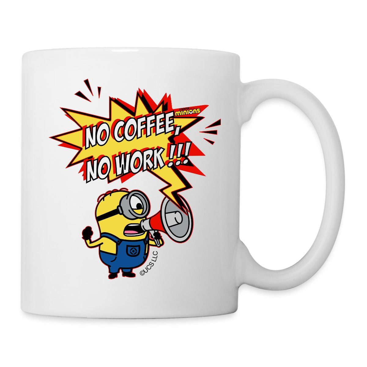 Tasse Minions No Coffee No Work Despicable Me Tasse