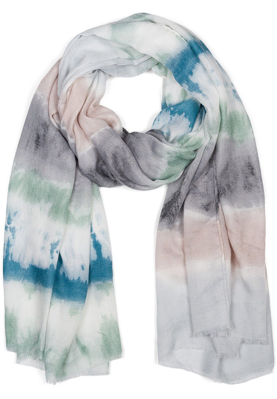 Modeschal Schal mit Batik Streifen Muster