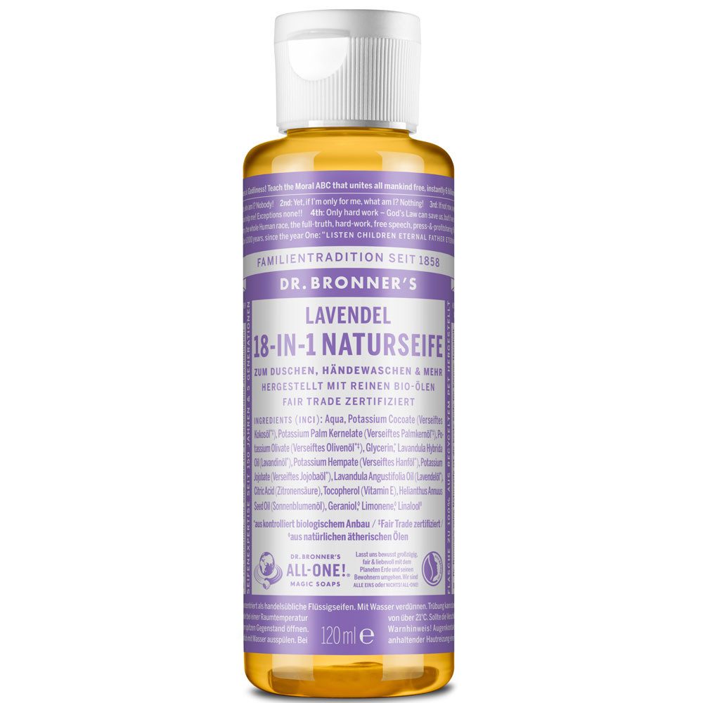 Dr. Bronners Handseife -IN- Naturseife Lavendel, 120 ml