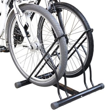 TRUTZHOLM Fahrradständer Fahrradständer für 2 Fahrräder DUO Räder Fahrrad Ständer Rad schwarz (Produkt, 1-St)
