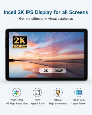 ALLDOCUBE iPlay 50 Pro Tablet, 8GB RAM /2To TF Tablet (10,36", 256 GB, Android 12, 4G LTE, Mit Gaming MediaTek G99 Octa-Core 2.0Ghz, Tablet Tactile 90Hz 2K IPS)