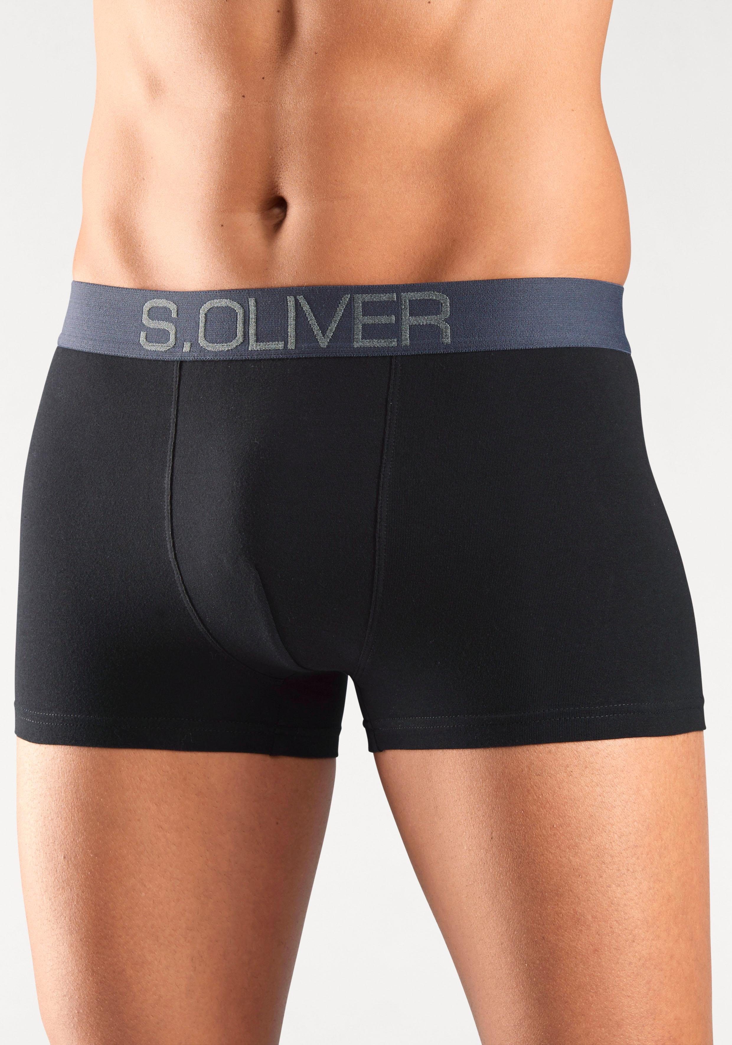 s.Oliver Boxer Boxershorts für Herren (Packung, 4-St) mit kontrastfarbenem Webbund – Bild 5 von 5