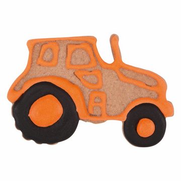 STÄDTER Ausstechform Präge Traktor Edelstahl 7.5 cm, Edelstahl