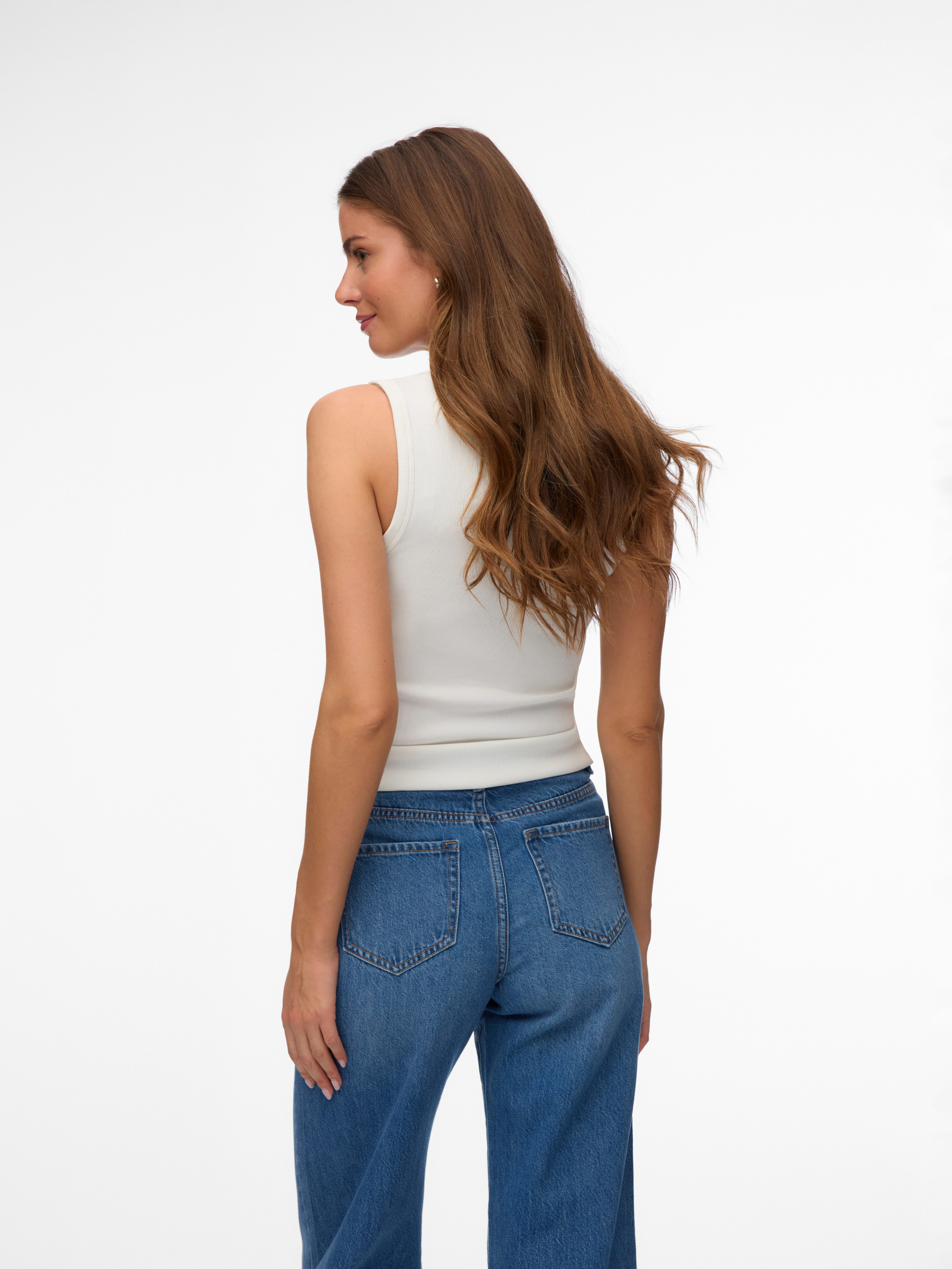 Vero Moda Tanktop VMCHLOE SL SHORT TANK TOP NOOS Baumwollmischung günstig online kaufen