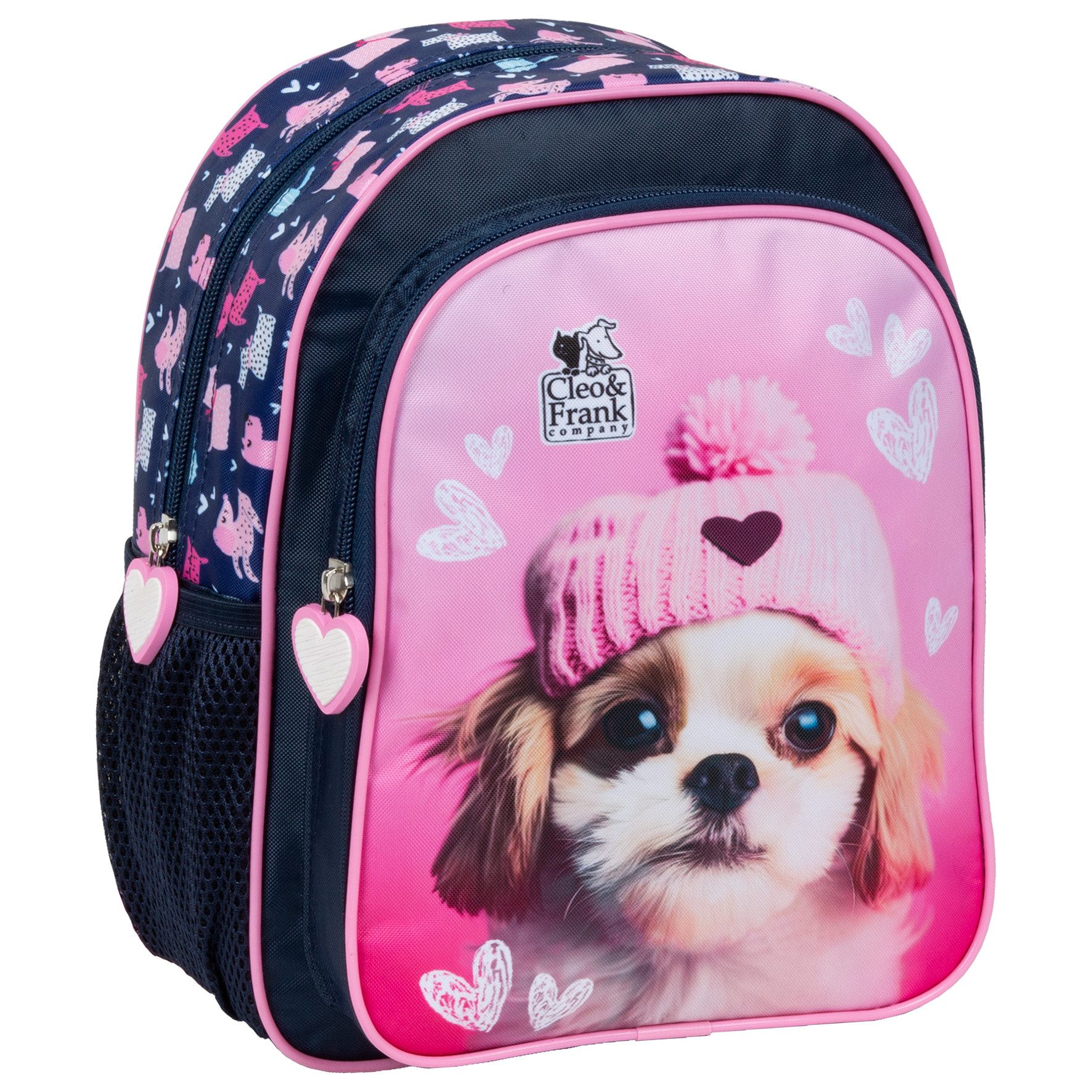 DERFORM Kinderrucksack Hunde Motiv Kinder Rucksack 28 cm Kindergarten Tasche